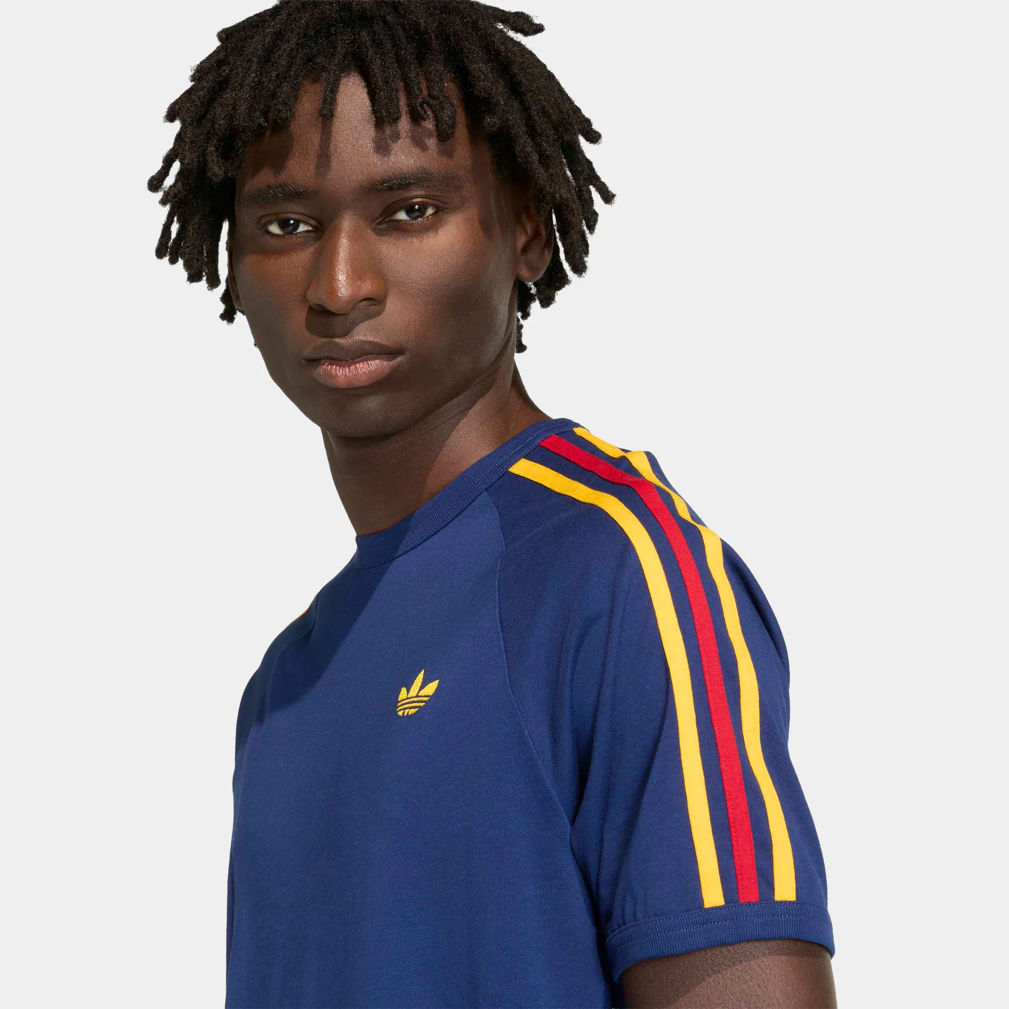 adidas 3-Stripes T-shirt Victory Blue / Bold Green - White - Image 3