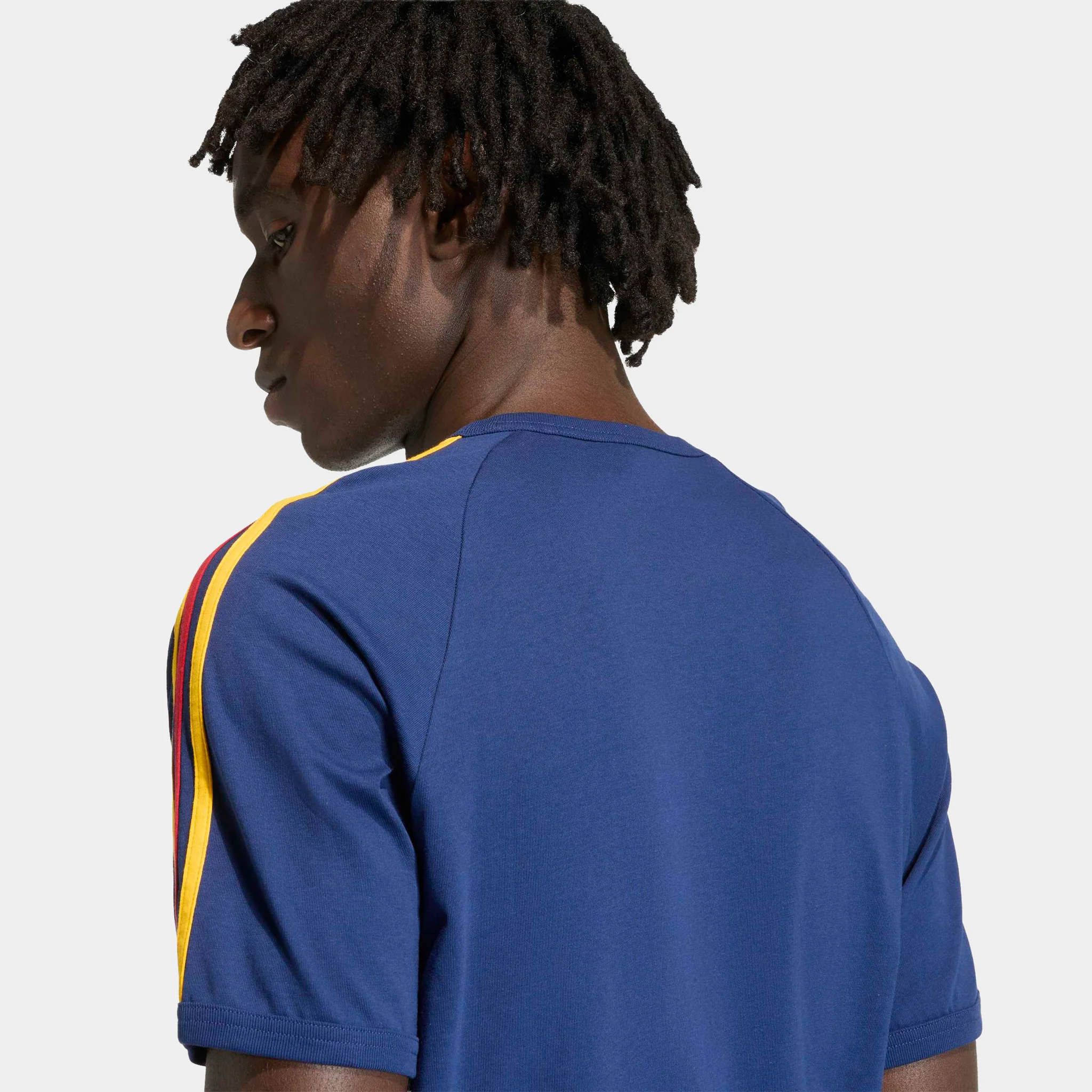 adidas 3-Stripes T-shirt Victory Blue / Bold Green - White - Image 4