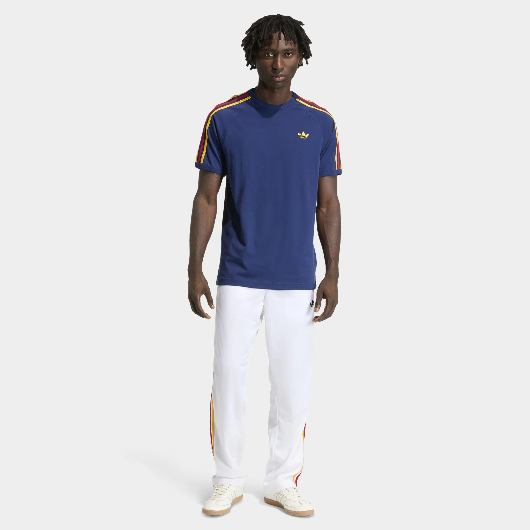 adidas 3-Stripes T-shirt Victory Blue / Bold Green - White - Image 5