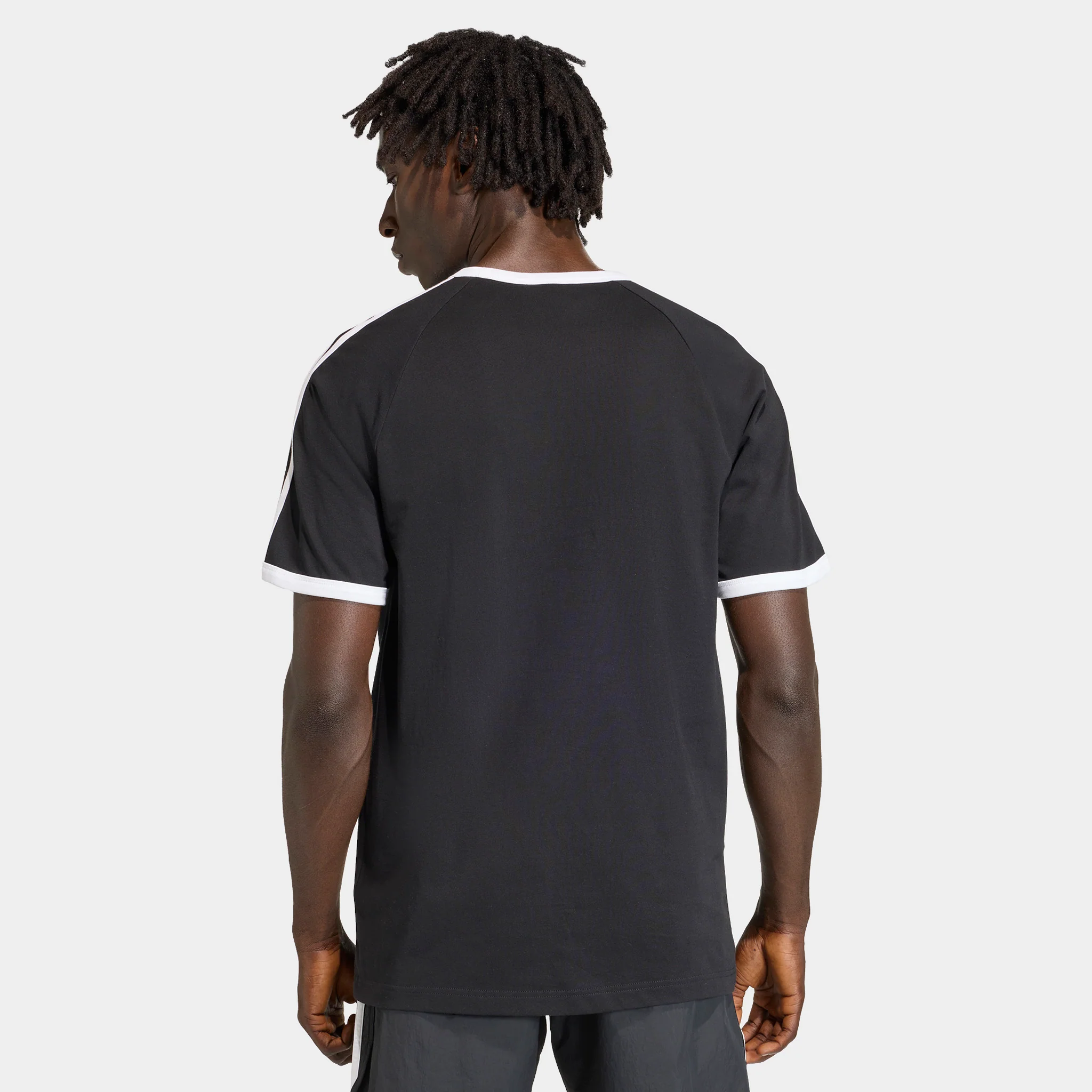 adidas 3 Stripes T-Shirt / Black - Image 2