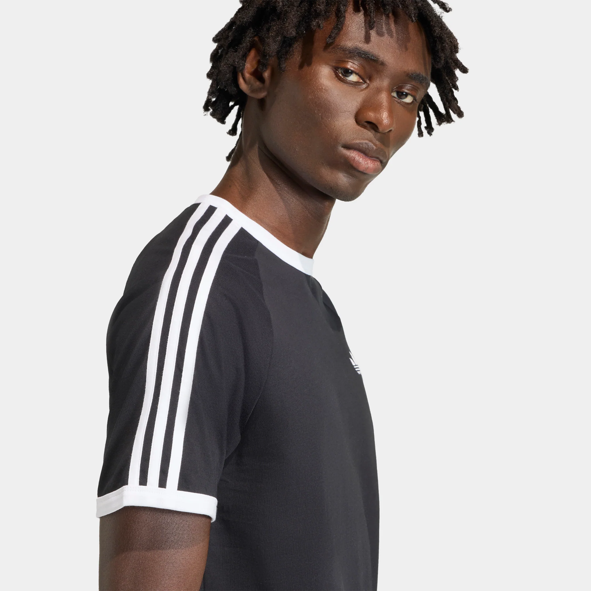 adidas 3 Stripes T-Shirt / Black - Image 4