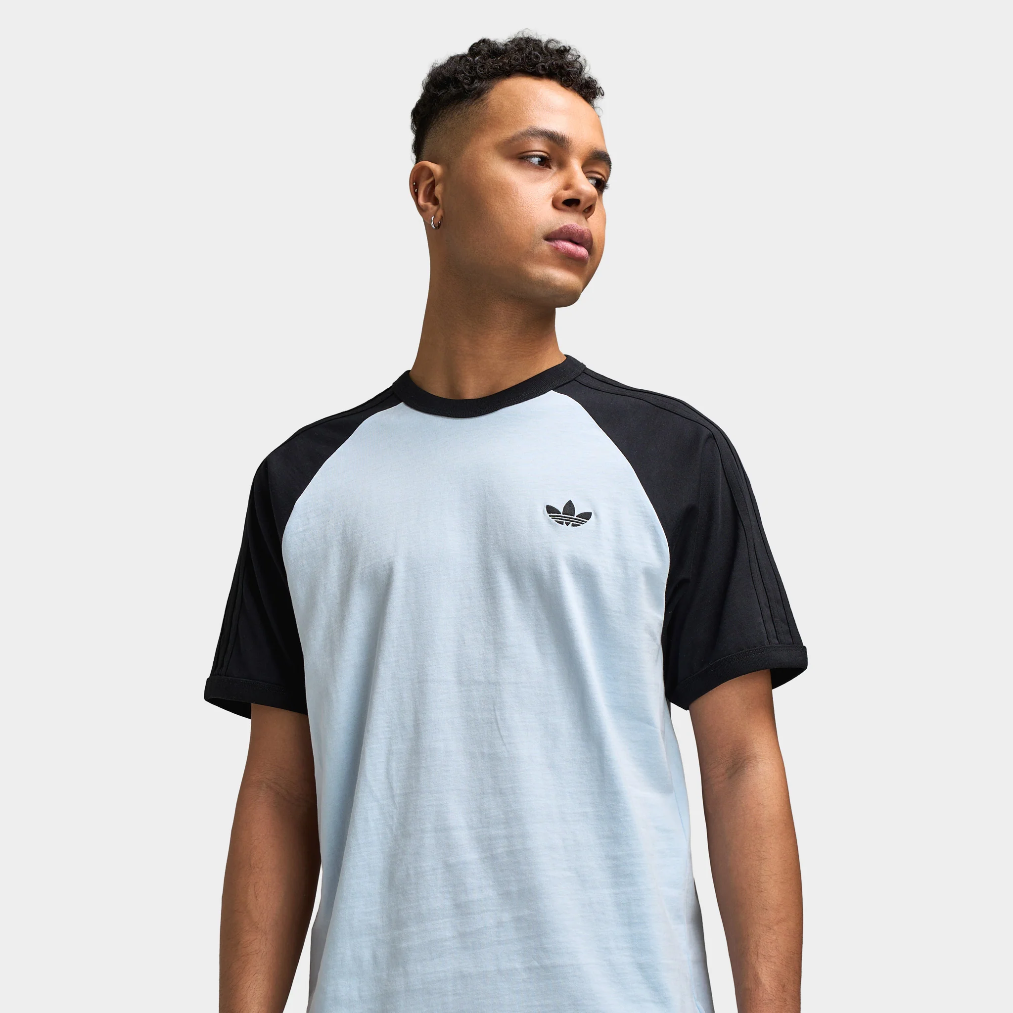 adidas 3 Stripes Tee / Crystal Sky - Image 4