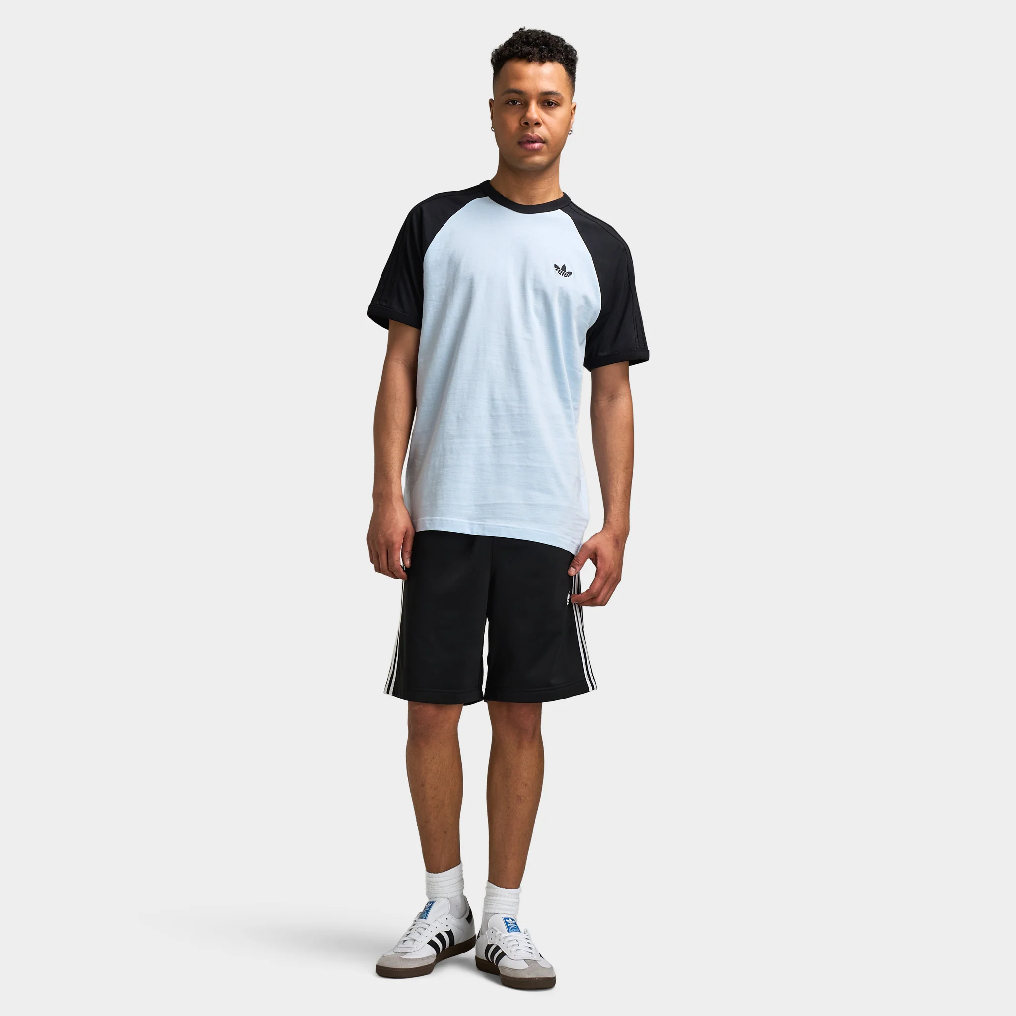 adidas 3 Stripes Tee / Crystal Sky - Image 5
