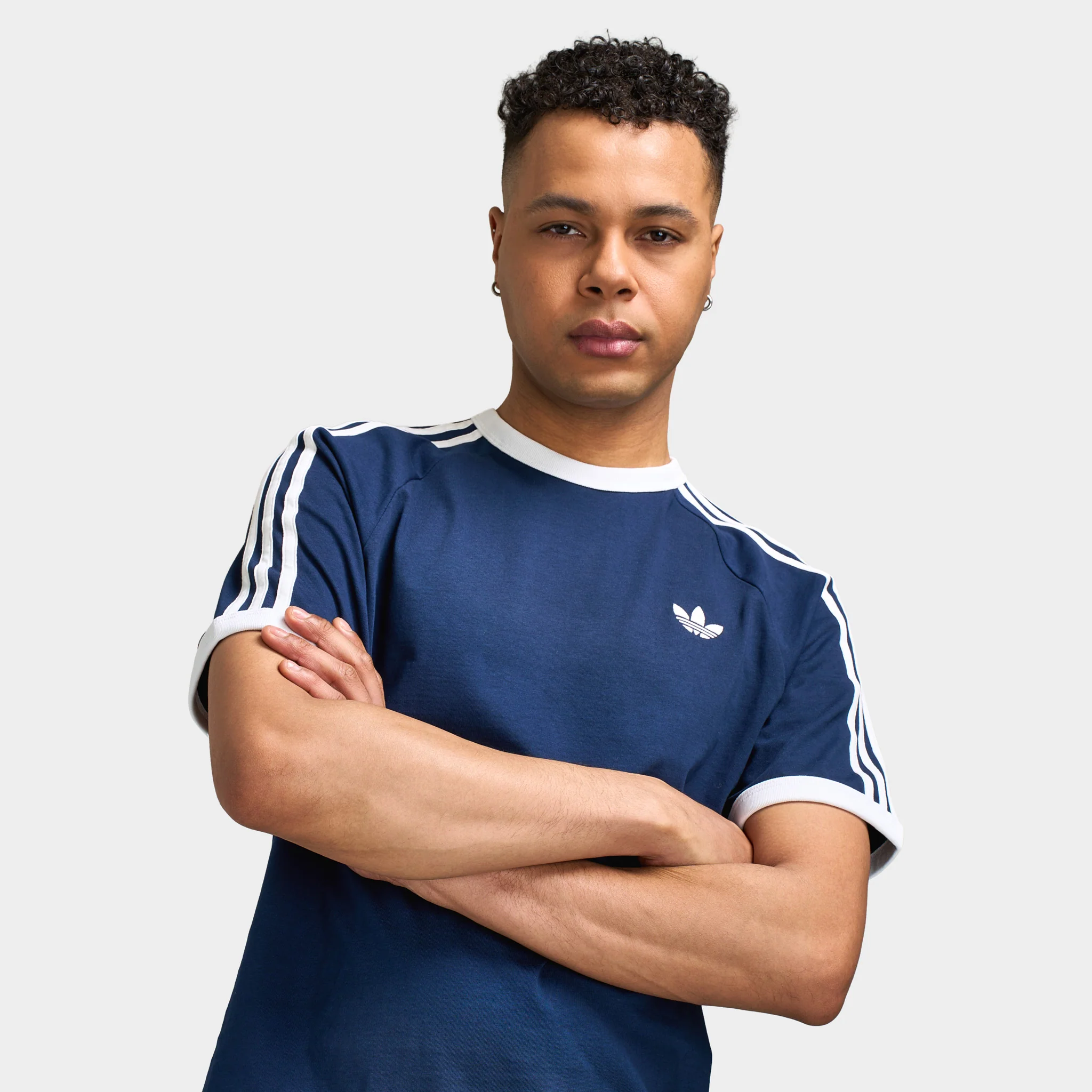 adidas 3 Stripes Tee / Night Indigo - Image 4