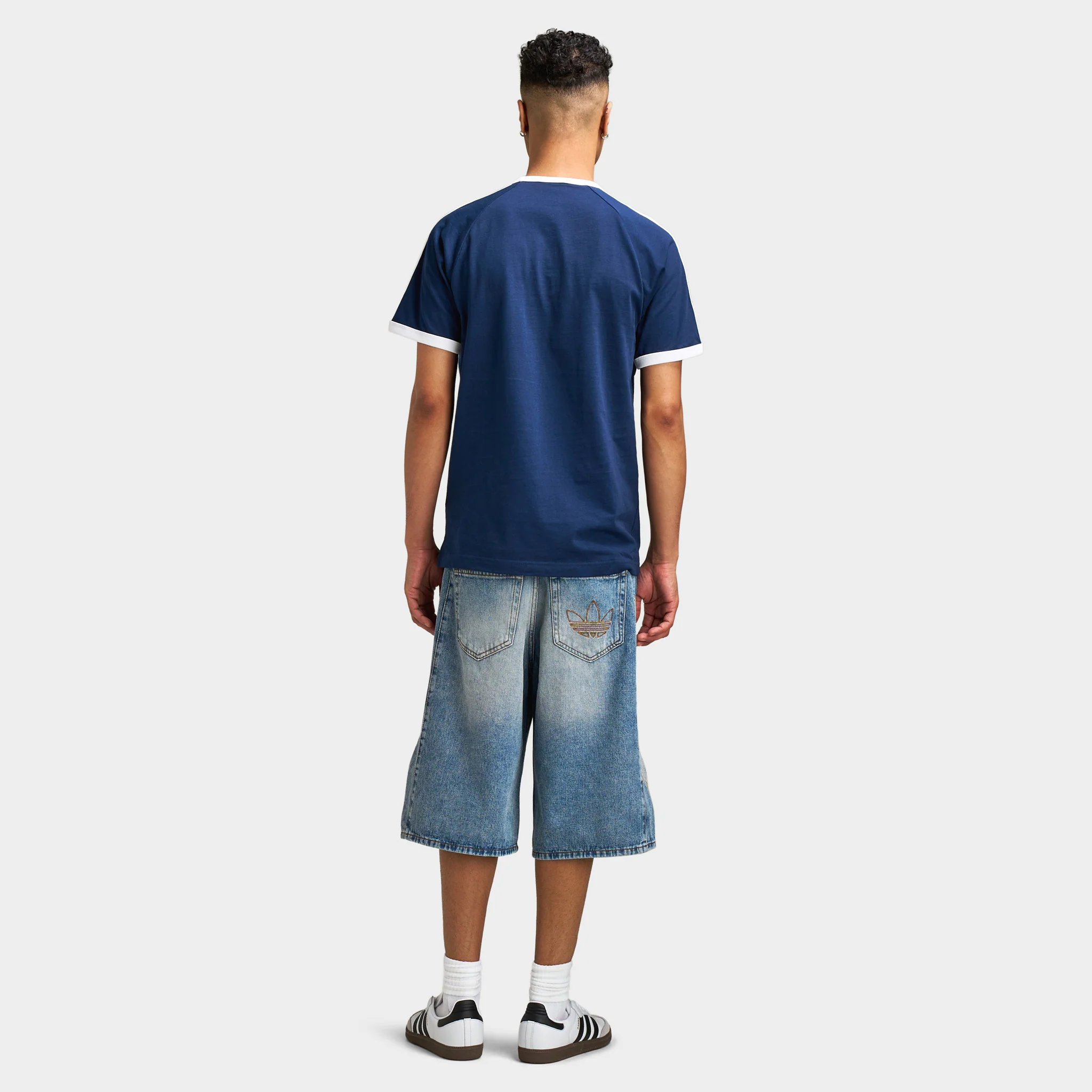 adidas 3 Stripes Tee / Night Indigo - Image 6