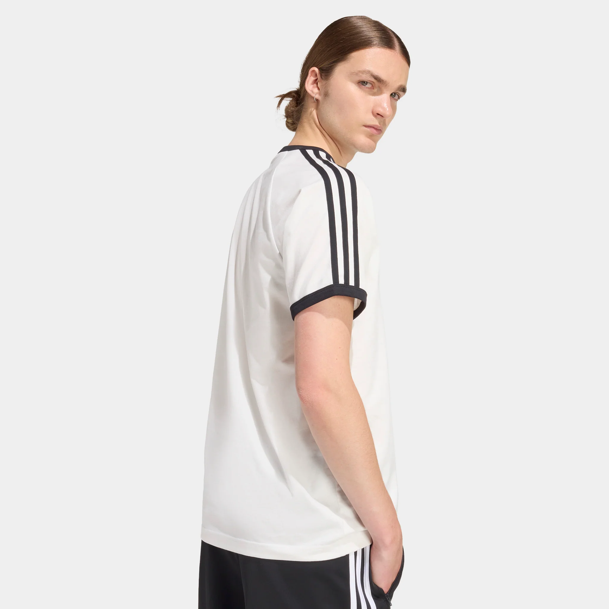 adidas 3 Stripes Tee / White - Image 4