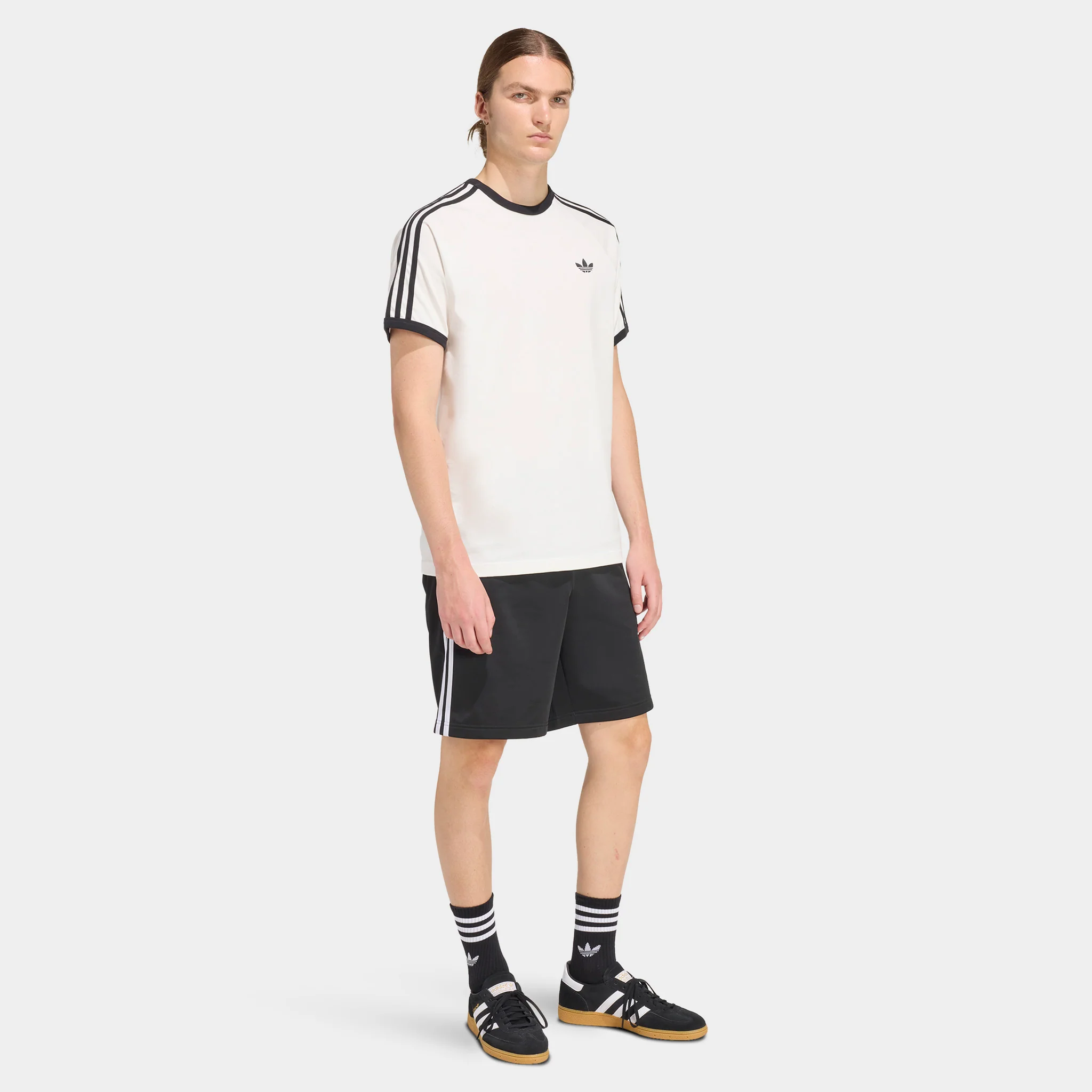 adidas 3 Stripes Tee / White - Image 5