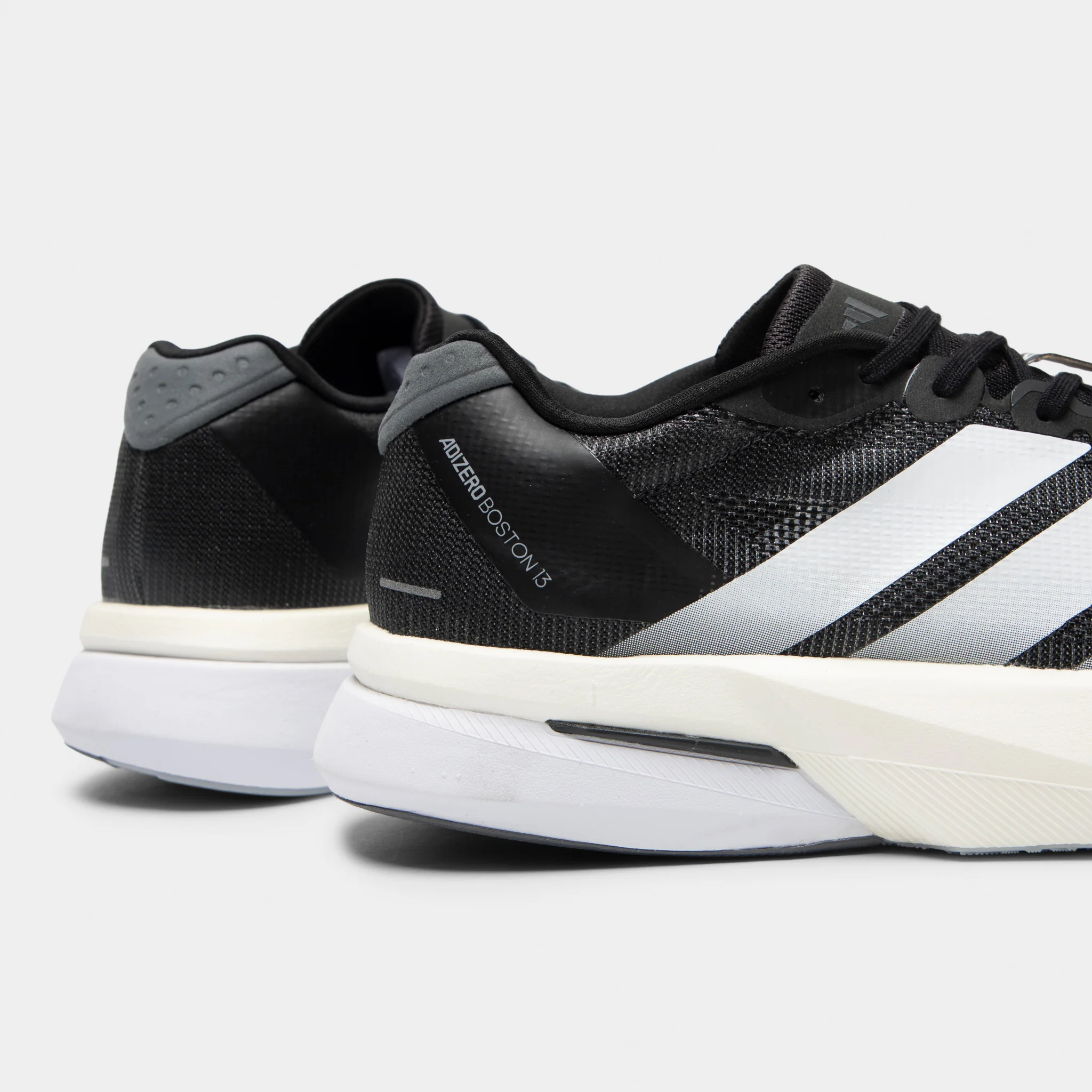 adidas Adizero Boston 13 Black / White - Grey - Image 3