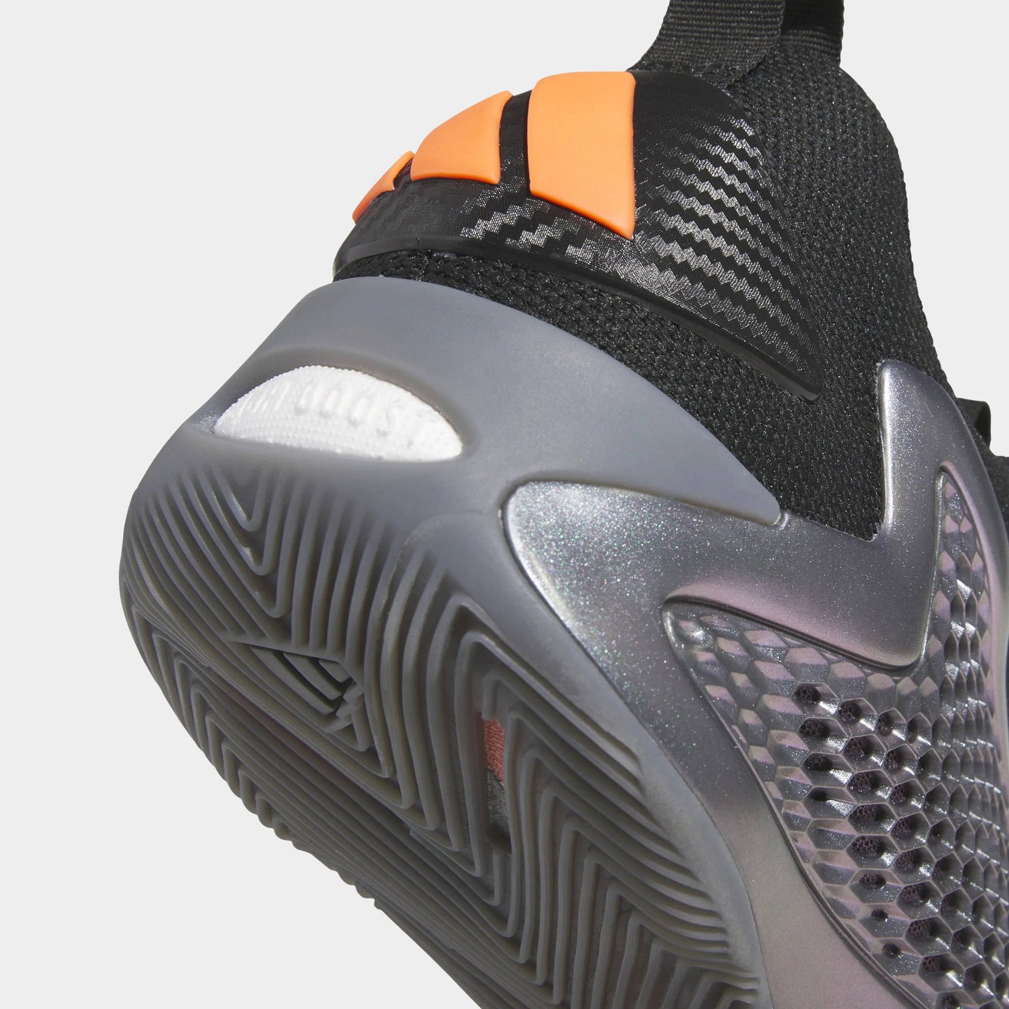 adidas Anthony Edwards 1 Low Grey / Black - Orange - Image 3