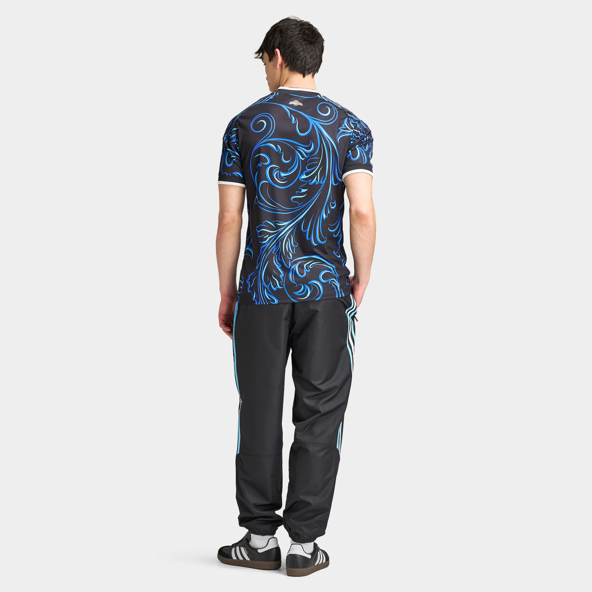 adidas Argentina Away Black / Lucid Blue - Blue - Image 6