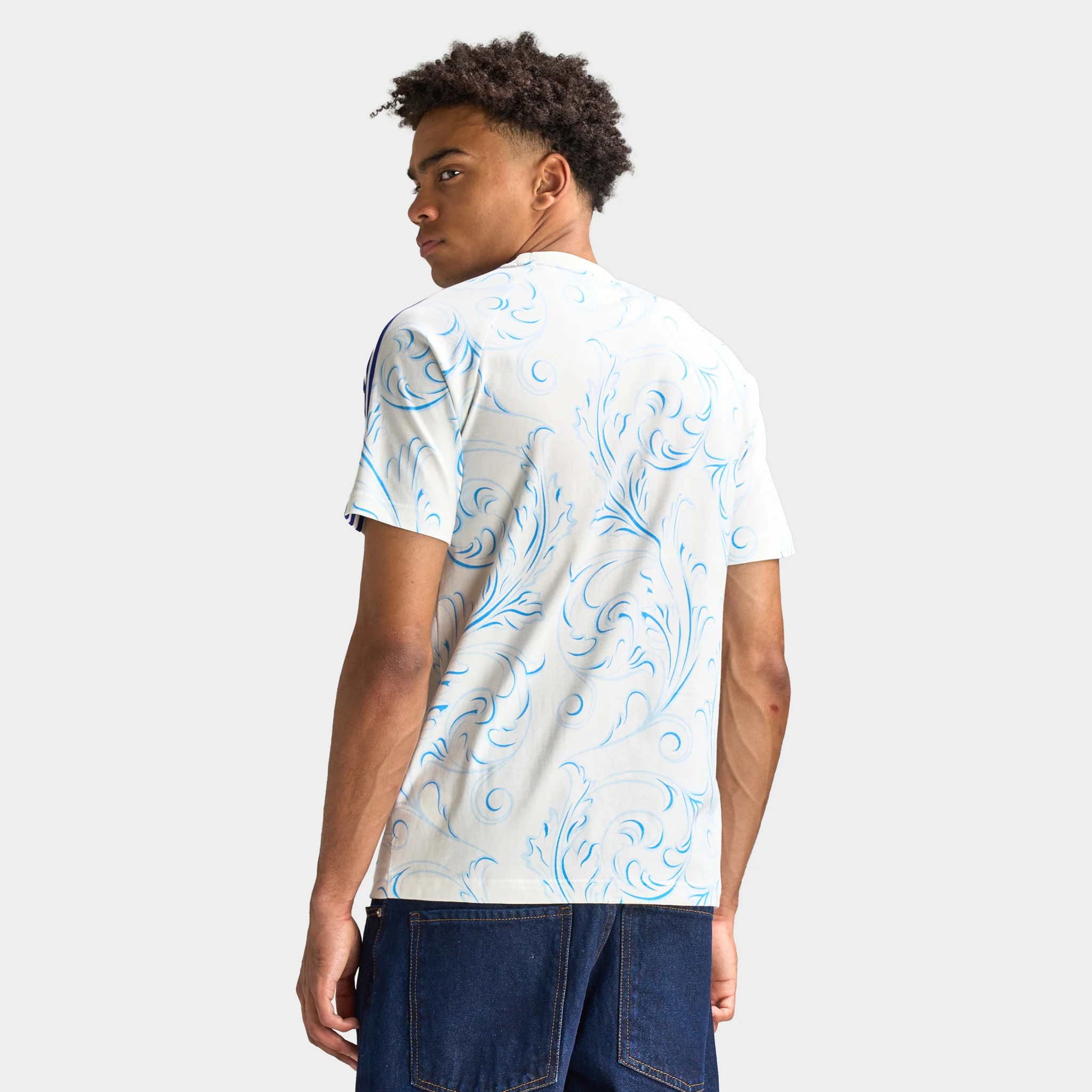 adidas Argentina Originals All Over Print T-Shirt / Off Whit - Image 2