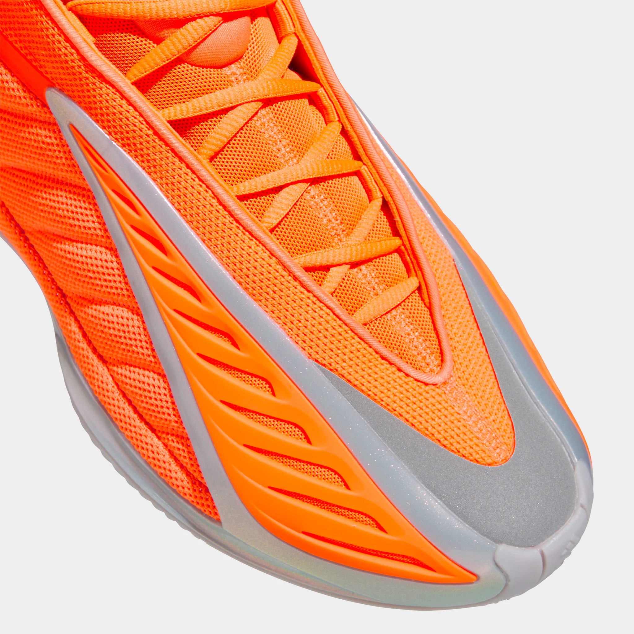 adidas Anthony Edwards 2 Lucid Orange / Silver Metallic - Grey One - Image 5