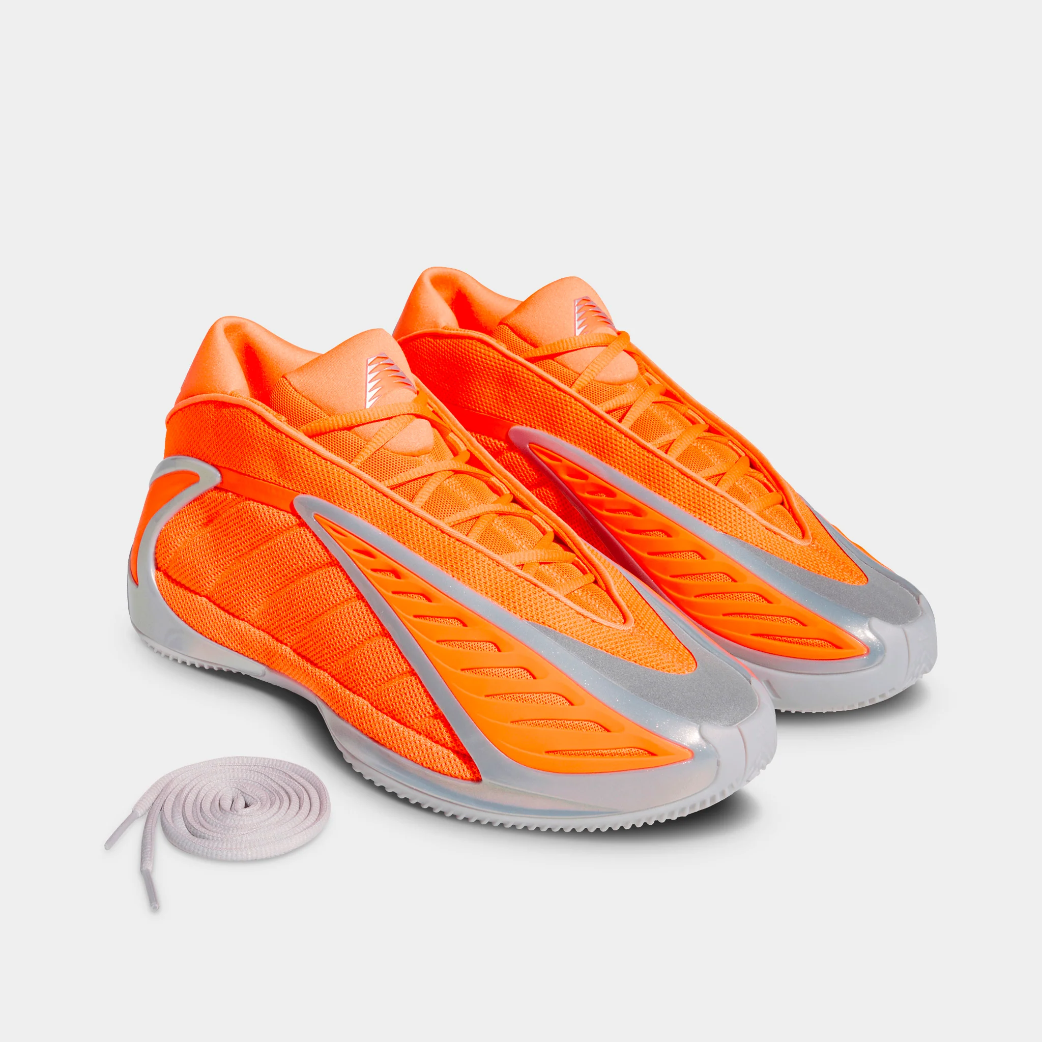 adidas Anthony Edwards 2 Lucid Orange / Silver Metallic - Grey One - Image 6