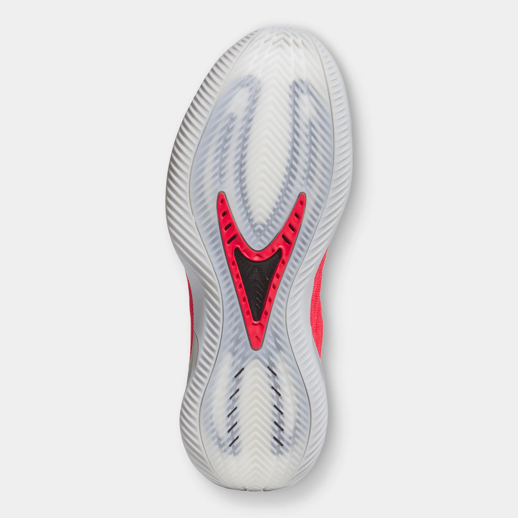 adidas Anthony Edwards 2 Silver Metallic / Pure Ruby - Black - Image 6