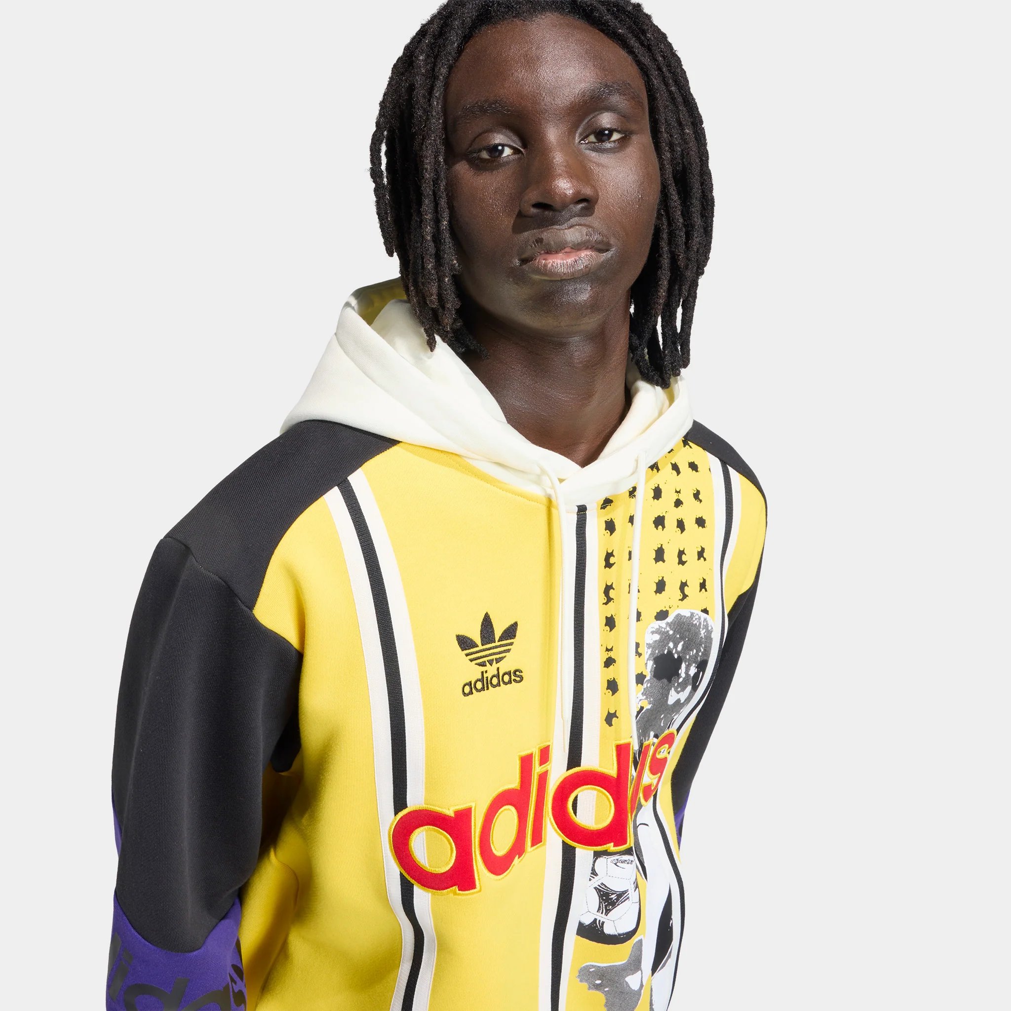 adidas Archive Football Graphic Hoodie / EQT Yellow - Image 3