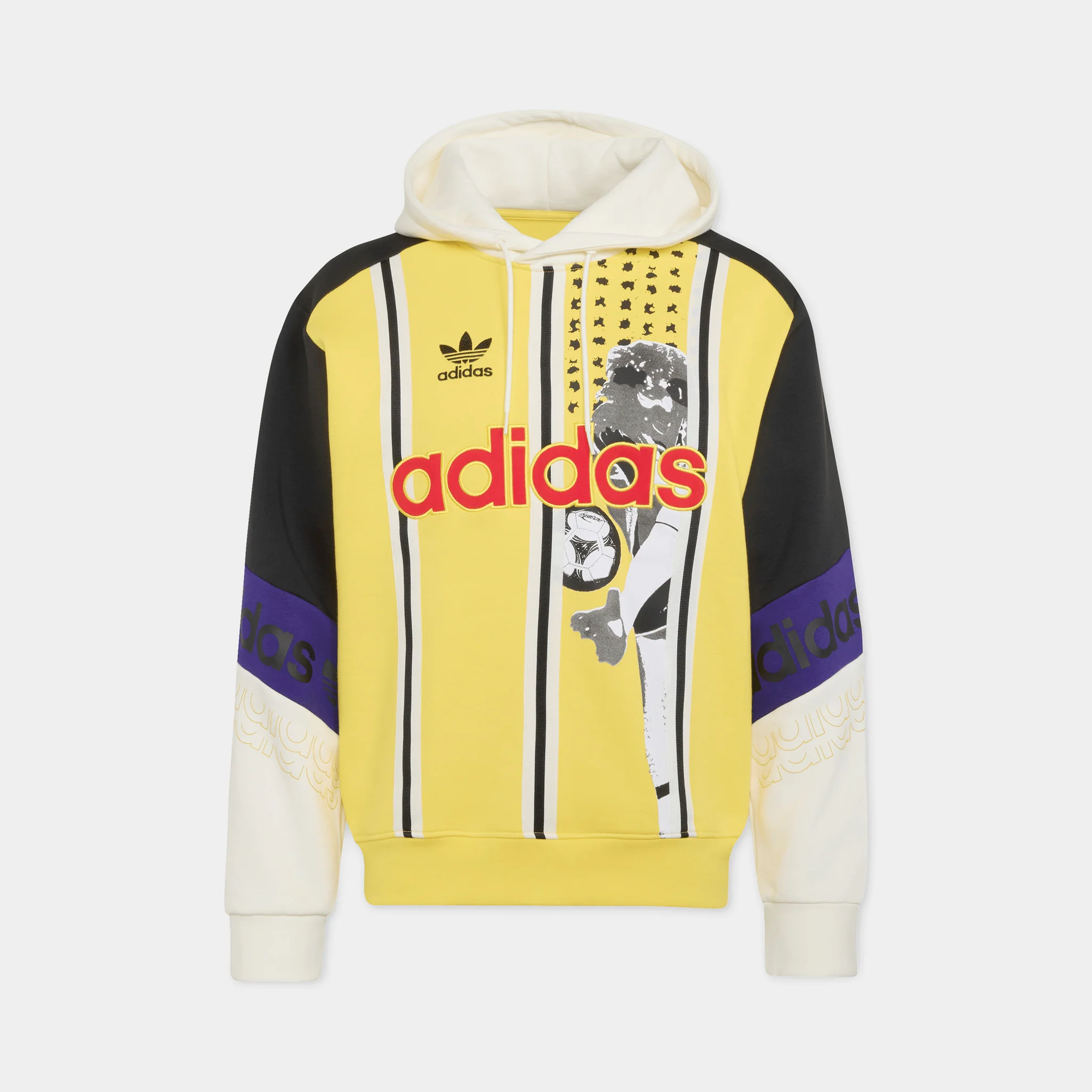 adidas Archive Football Graphic Hoodie / EQT Yellow - Image 6