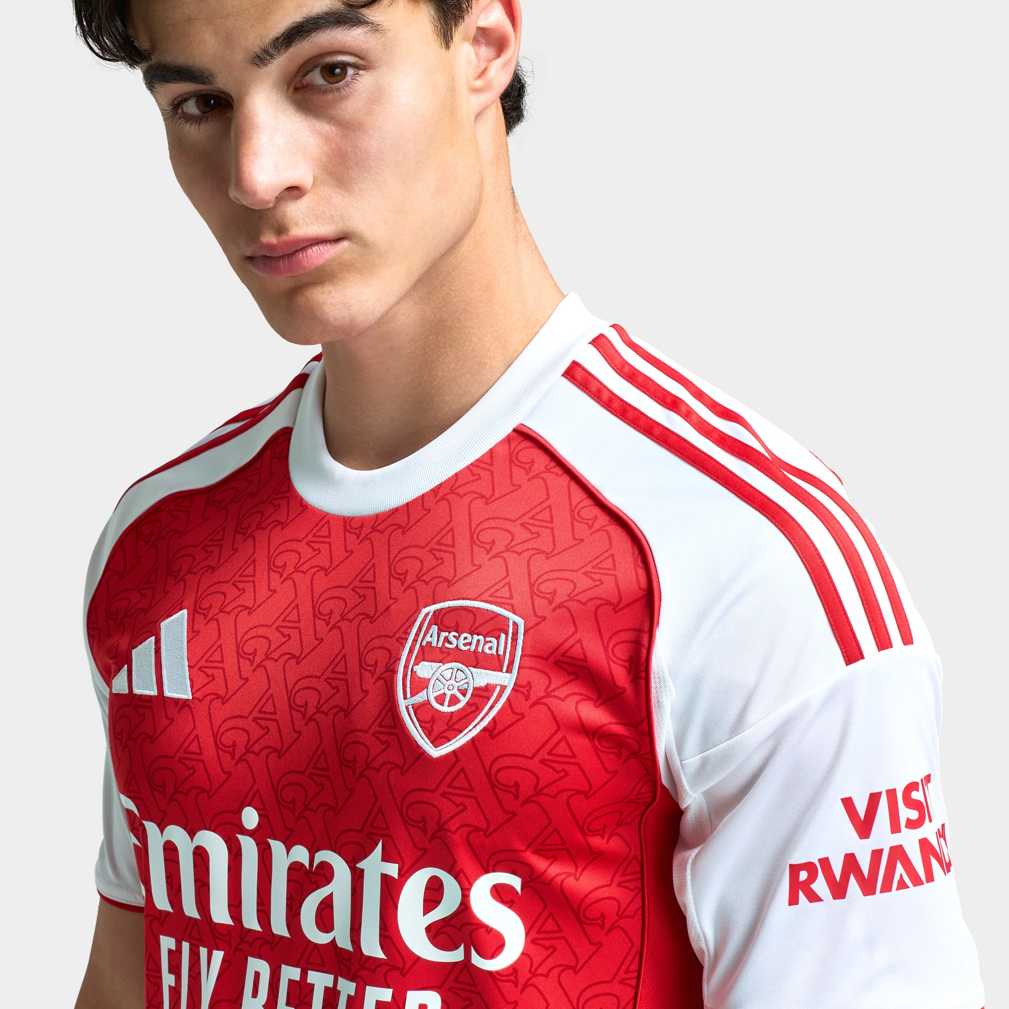 adidas Arsenal 25/26 Home Jersey Better Scarlet / White - Image 3