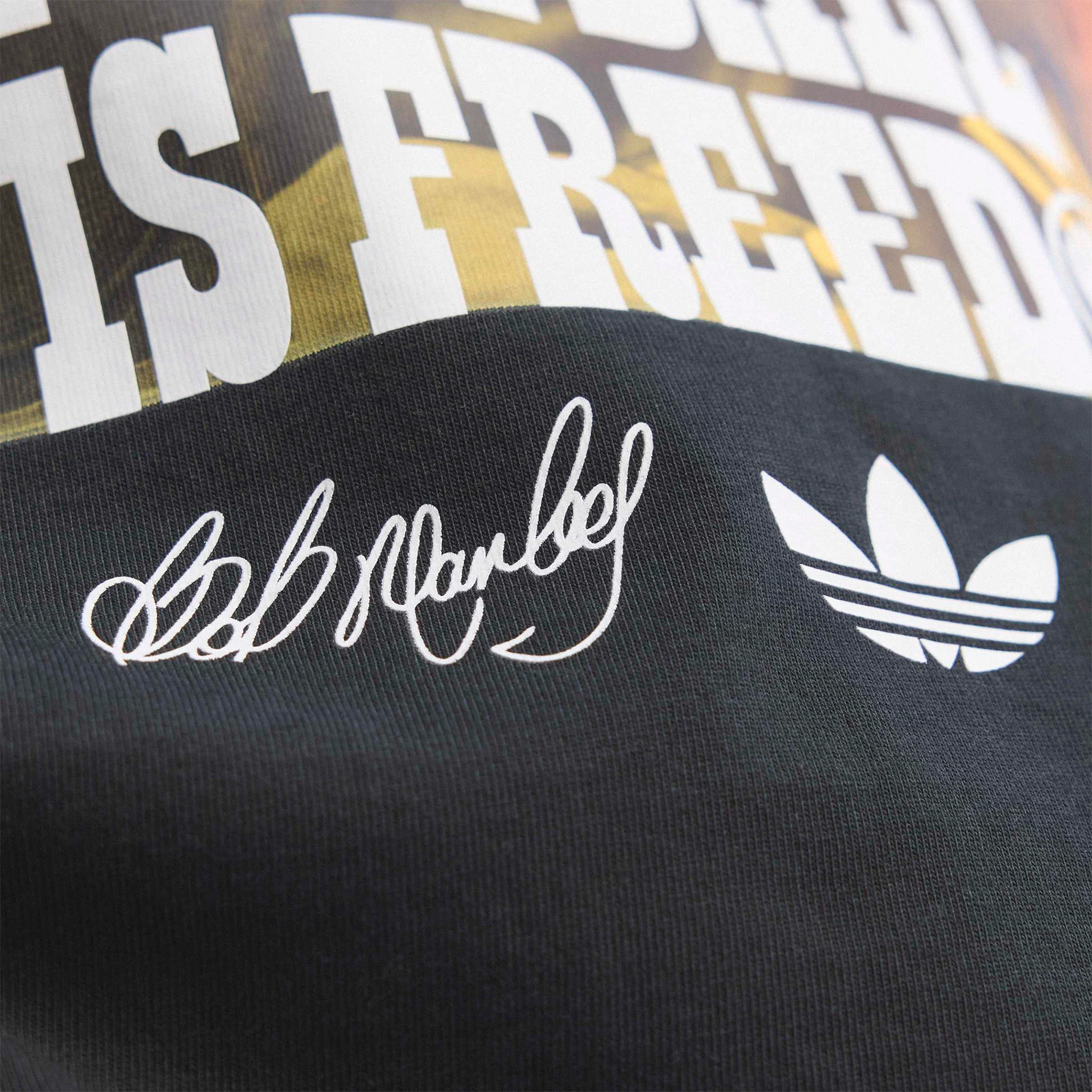 adidas Bob Marley Front Graphic Tee / Black - Image 4