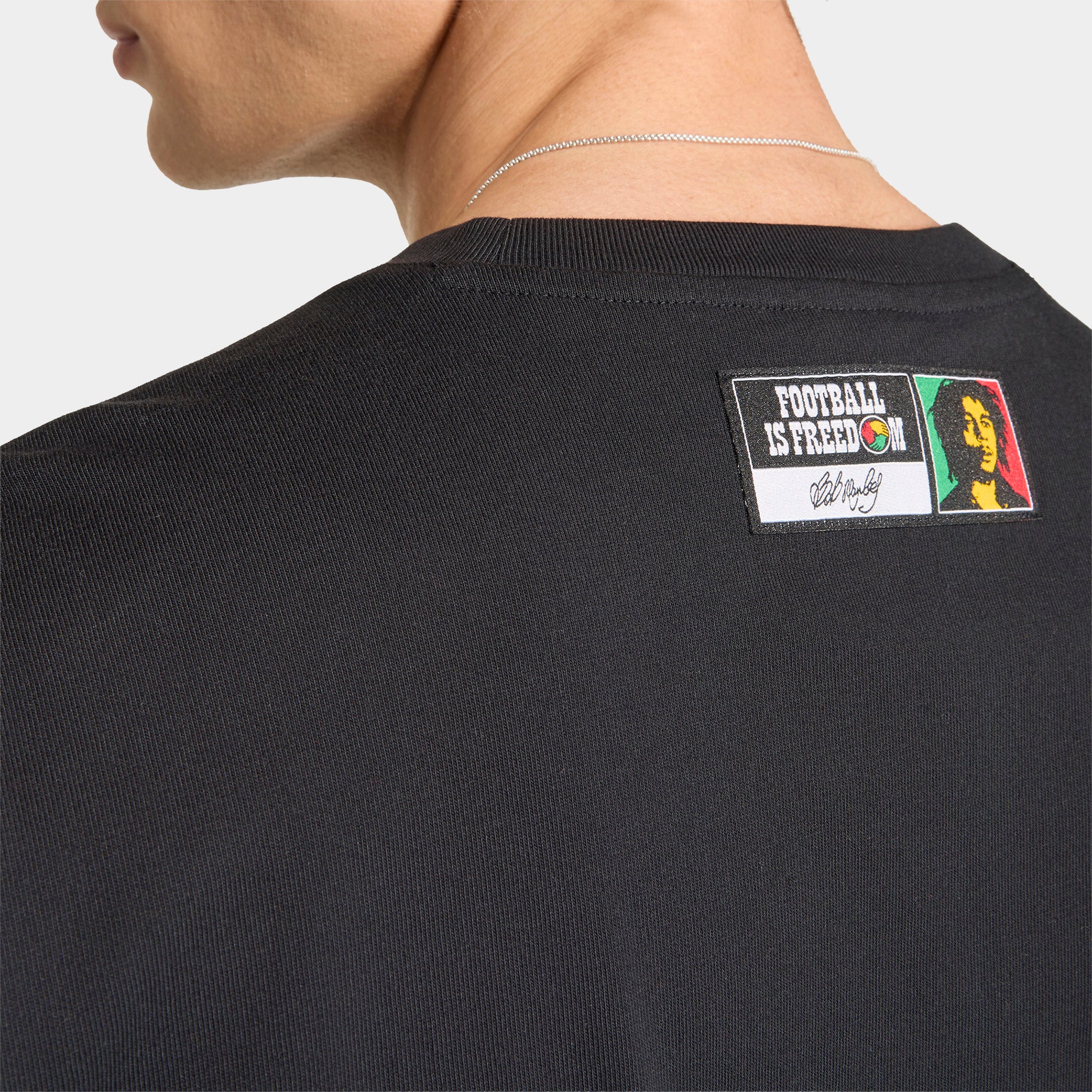 adidas Bob Marley Front Graphic Tee / Black - Image 5
