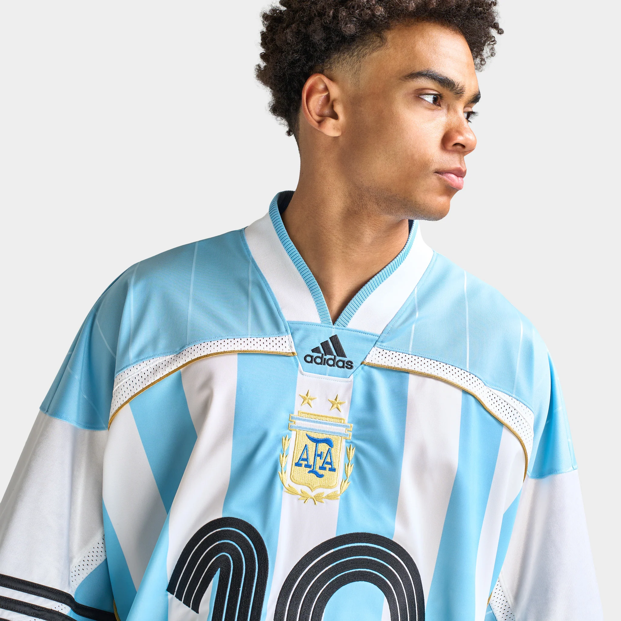adidas Bringbacks Argentina Remixed Clear Blue / White - Black - Image 3