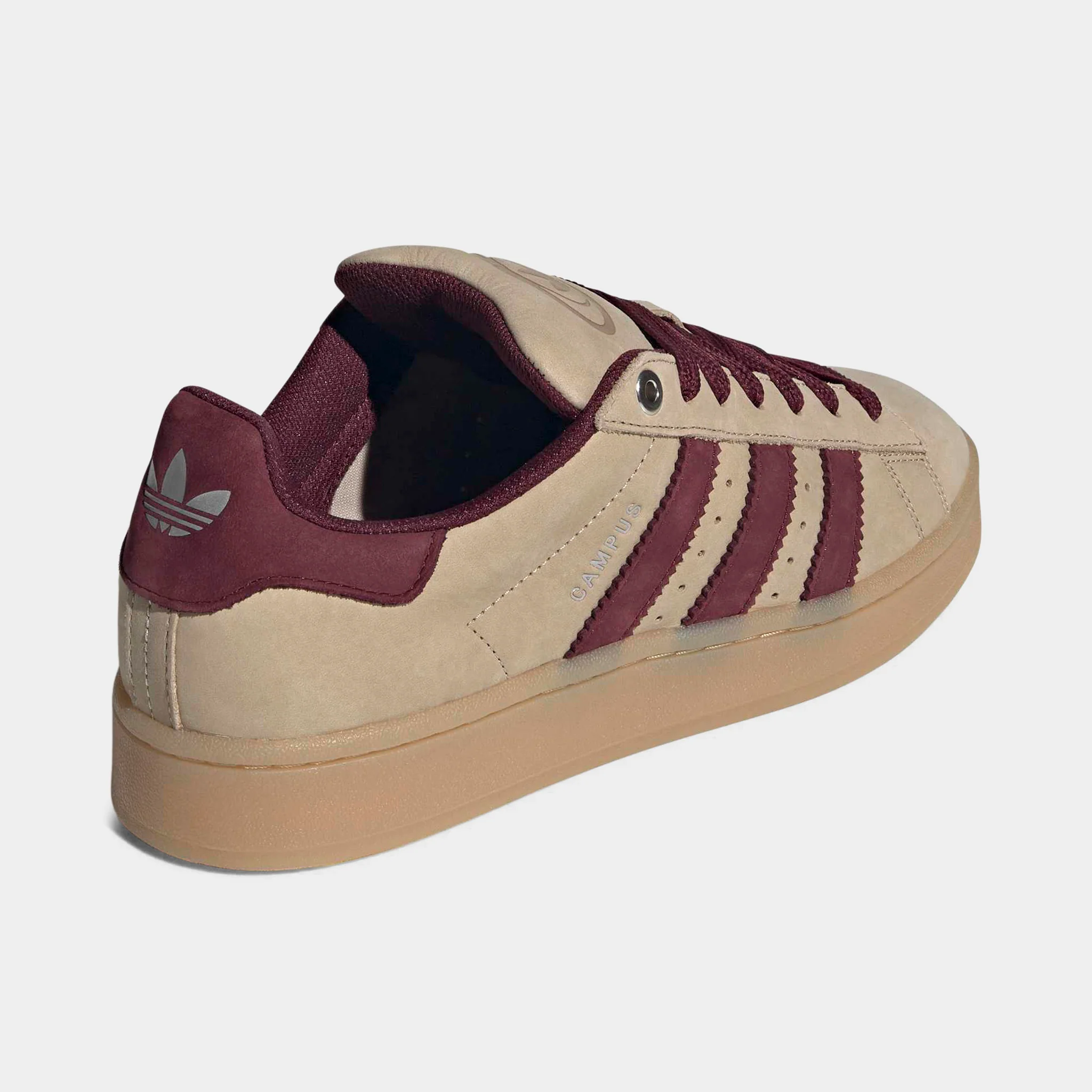 adidas Campus Stone Khaki / Maroon - Gum - Image 3