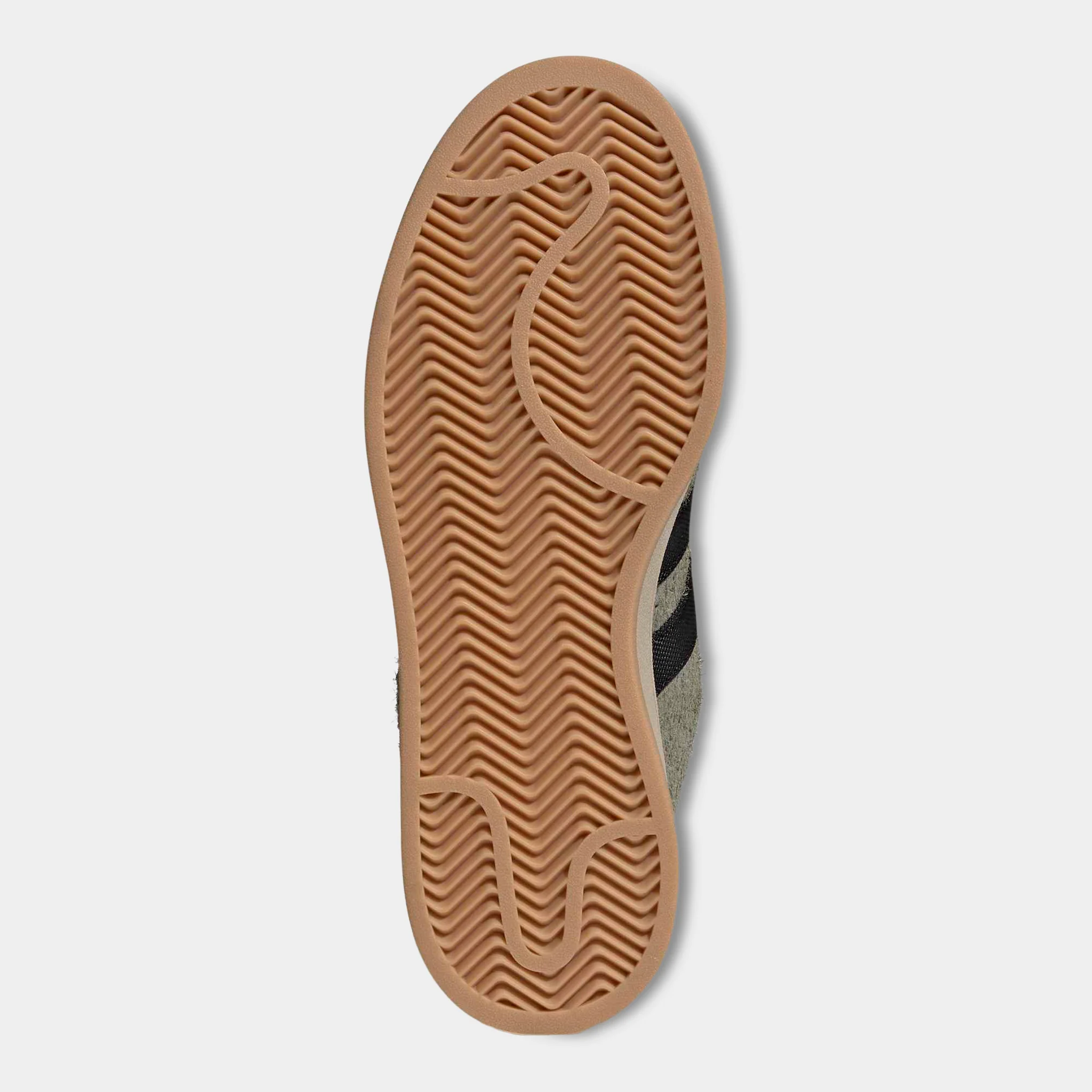 adidas Campus Silver Pebble / Core Black - Stone Khaki - Image 6