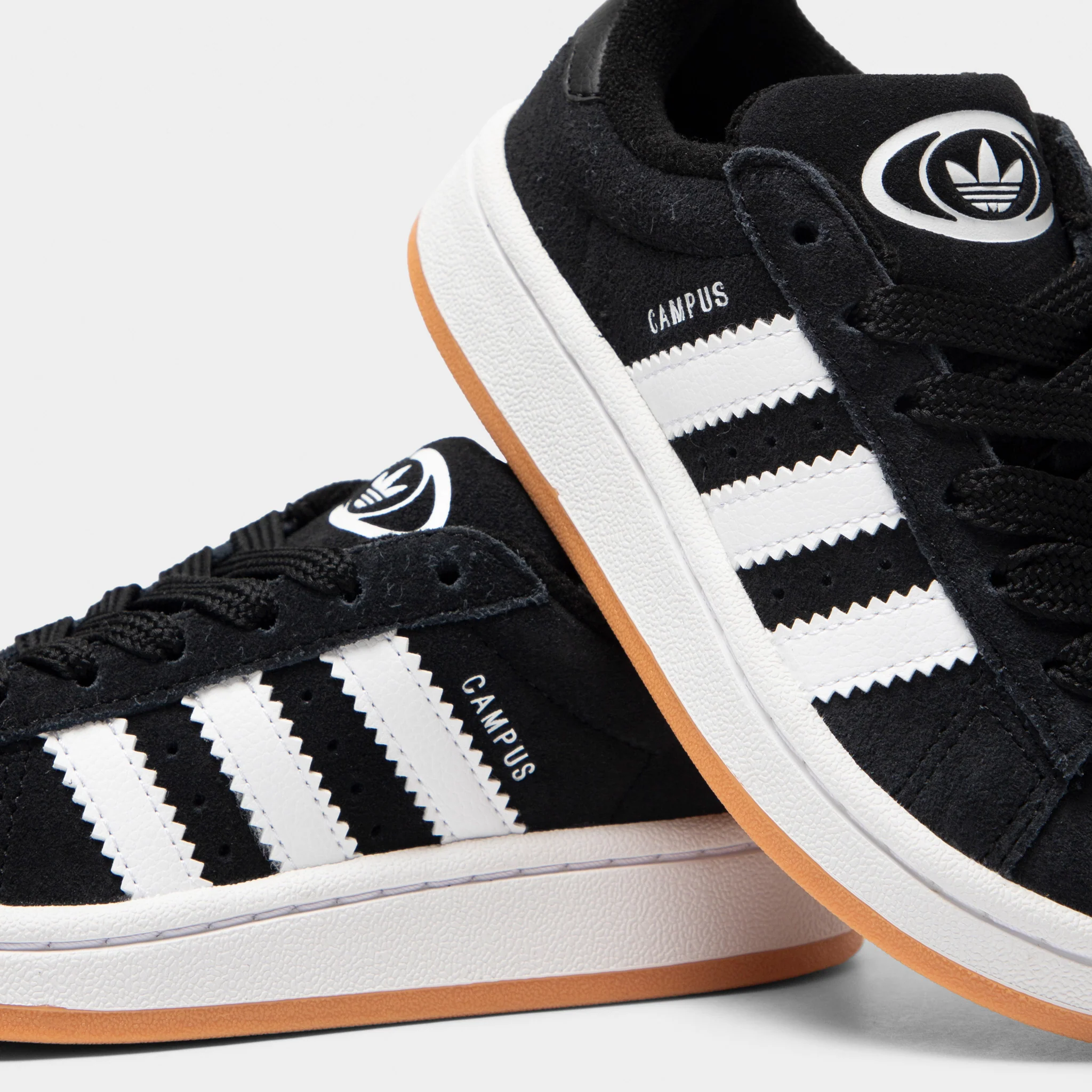 adidas Children's Campus 00s Core Black / White - Gum - Image 3