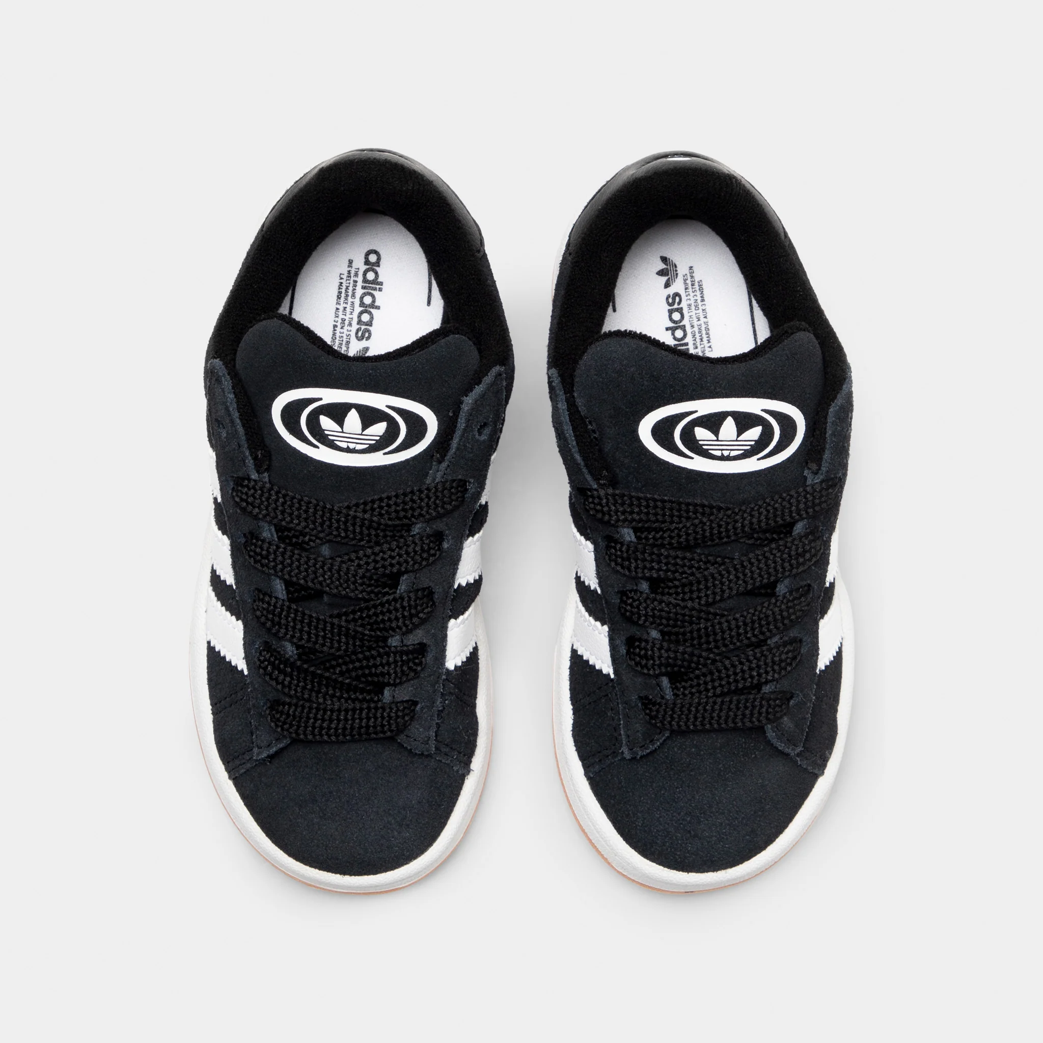 adidas Children's Campus 00s Core Black / White - Gum - Image 5