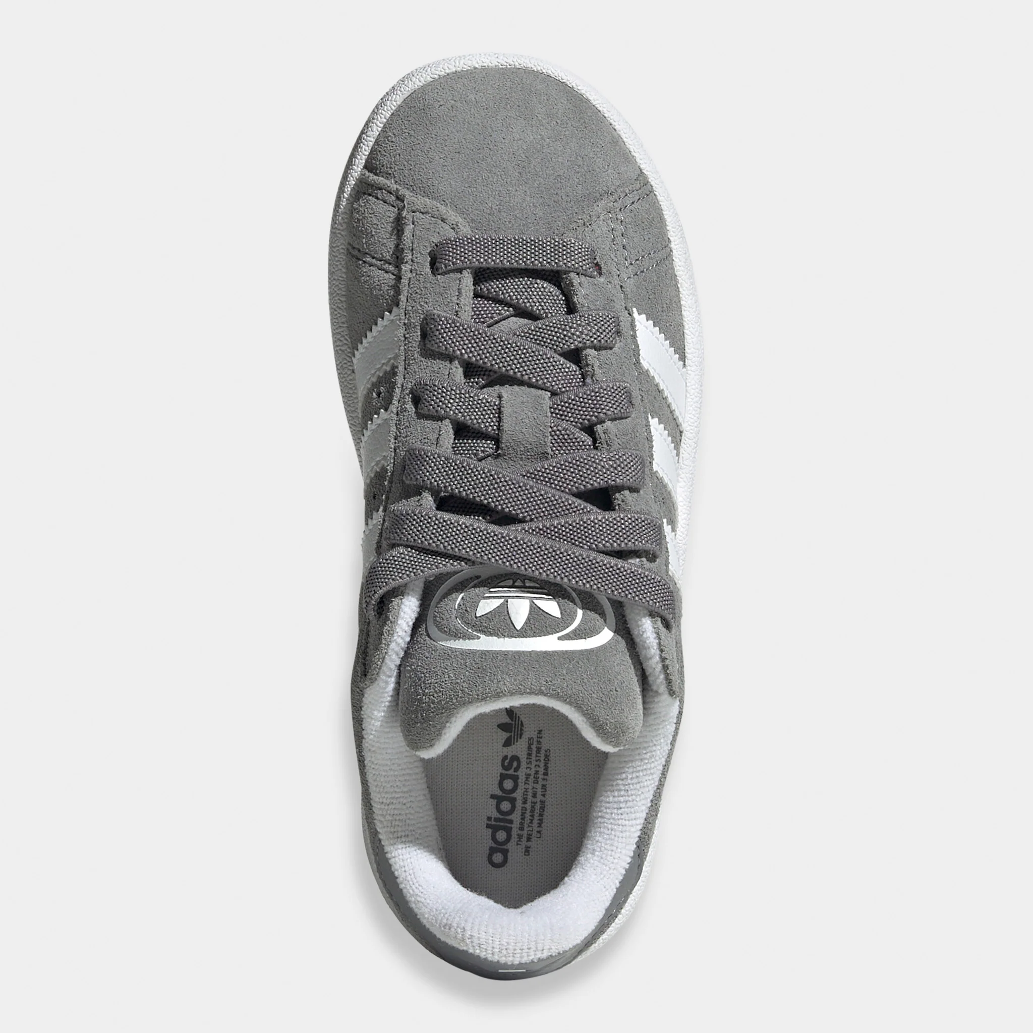 adidas Children's Campus 00s Grey Three / White - Gum - Image 5