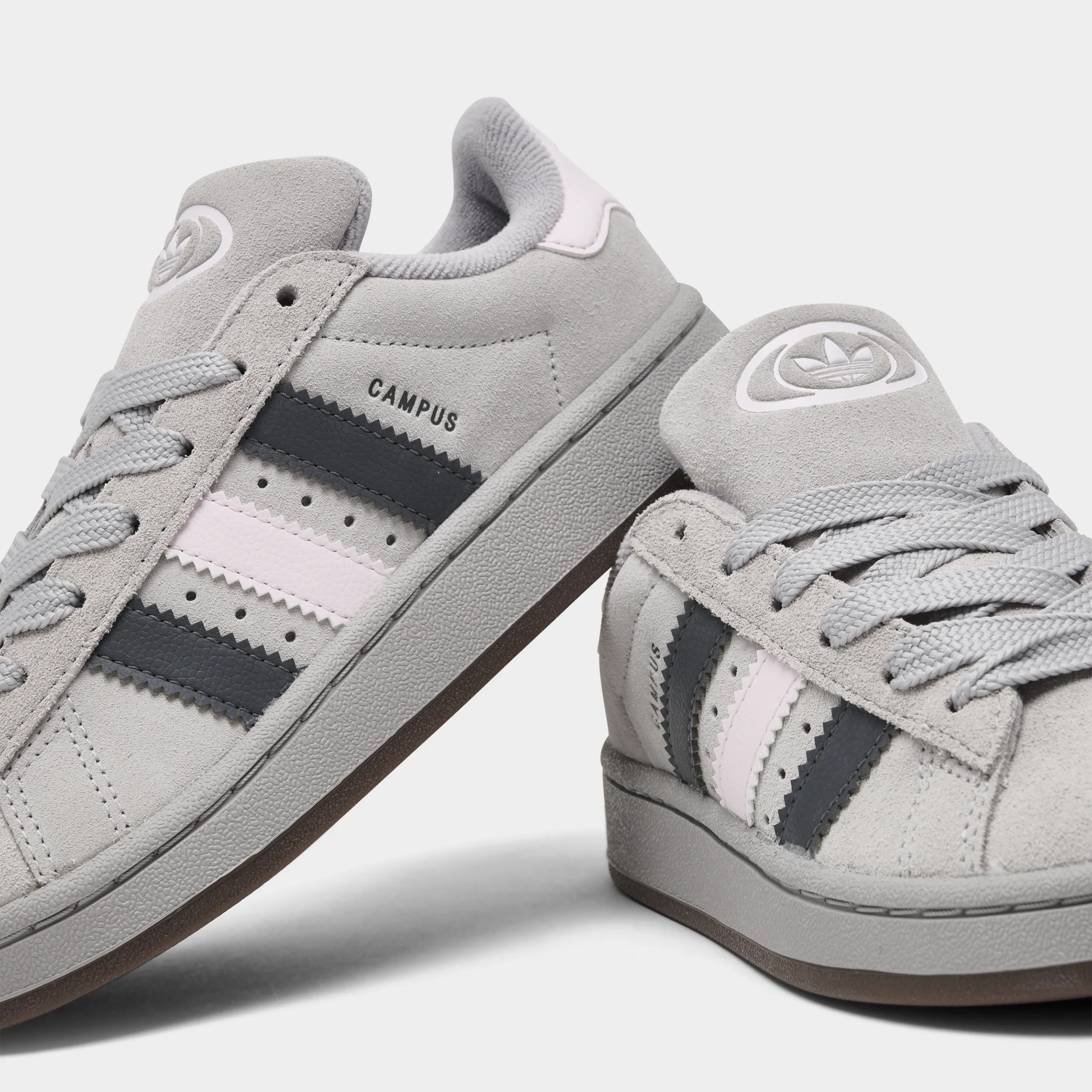 adidas Children's Campus 00s Grey Two / Grey Five - Almost Pink - Image 3