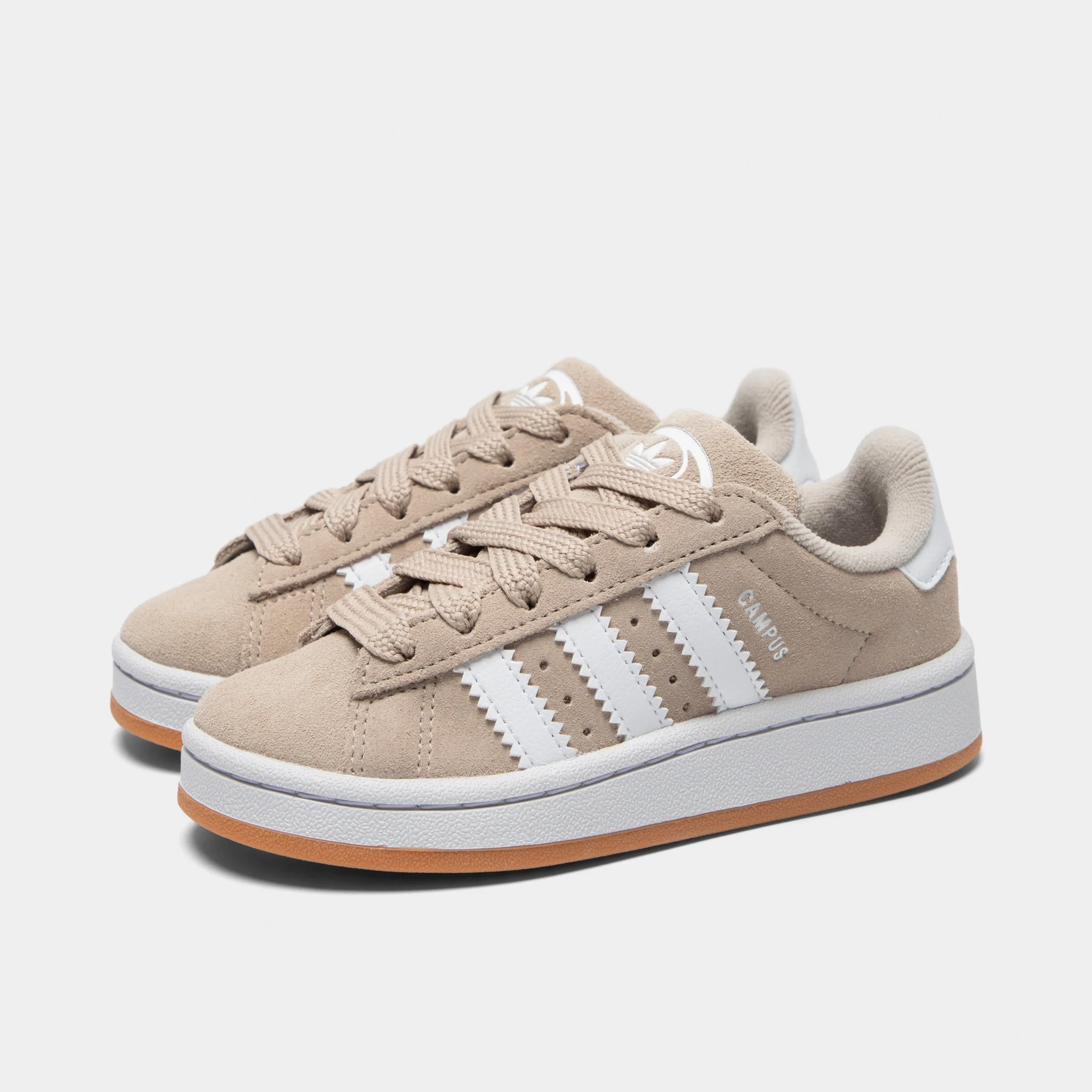adidas Children's Campus 00s Wonder Beige / White - Gum - Image 2