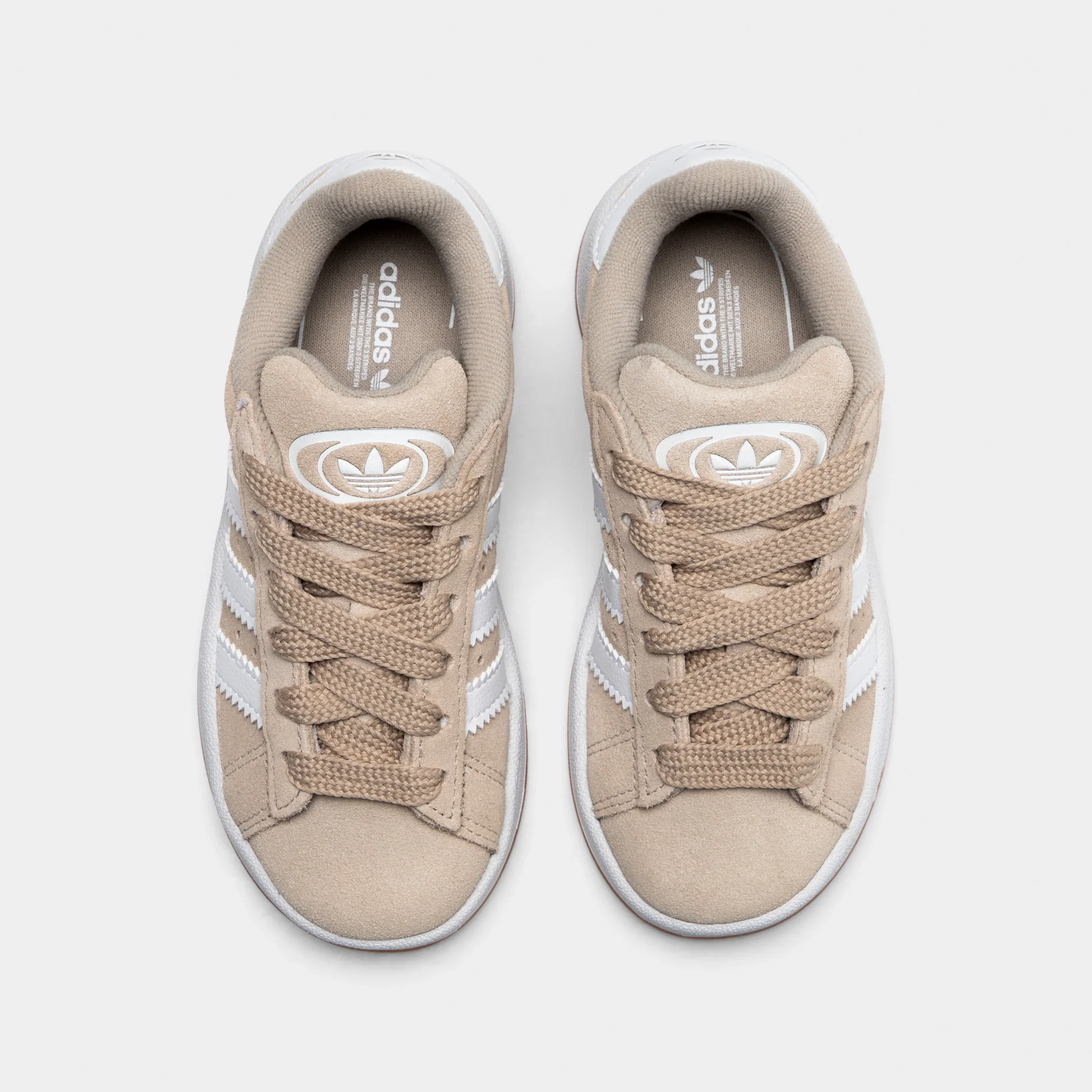 adidas Children's Campus 00s Wonder Beige / White - Gum - Image 5