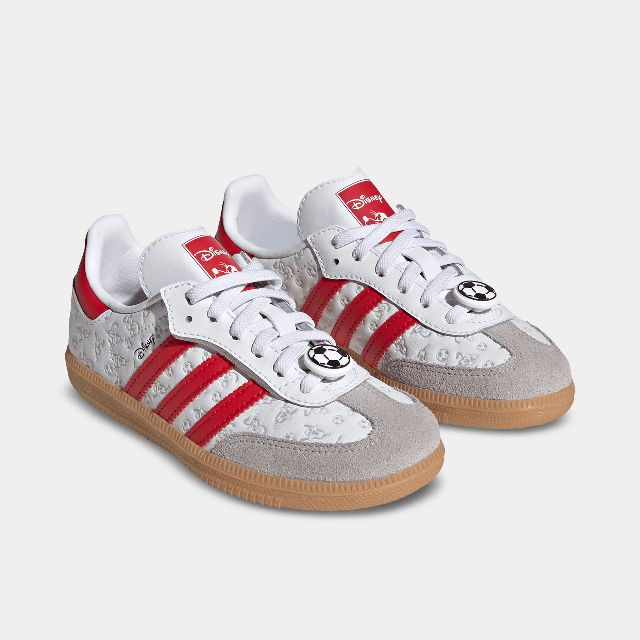 adidas Children's Samba OG White / Better Scarlet - Gum - Image 2