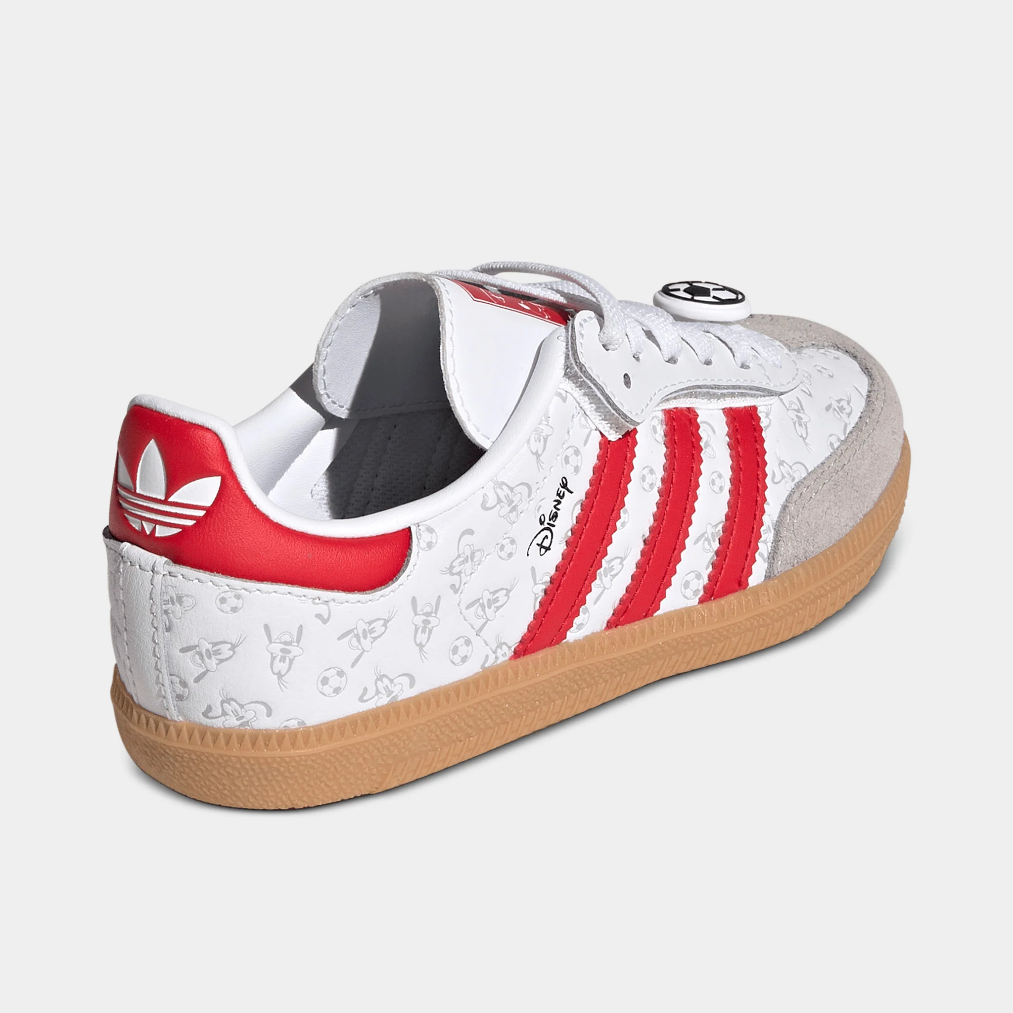 adidas Children's Samba OG White / Better Scarlet - Gum - Image 4