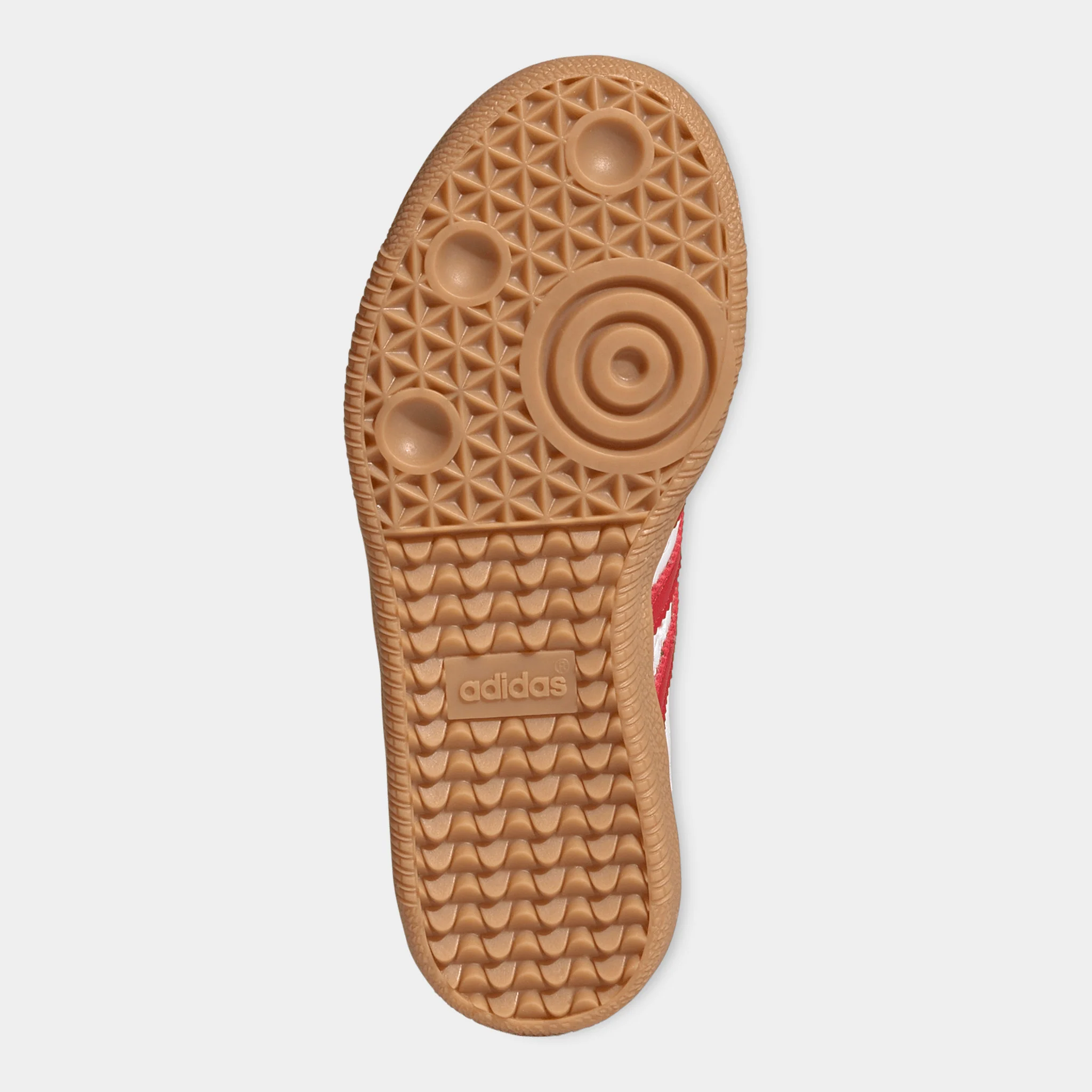 adidas Children's Samba OG White / Better Scarlet - Gum - Image 5