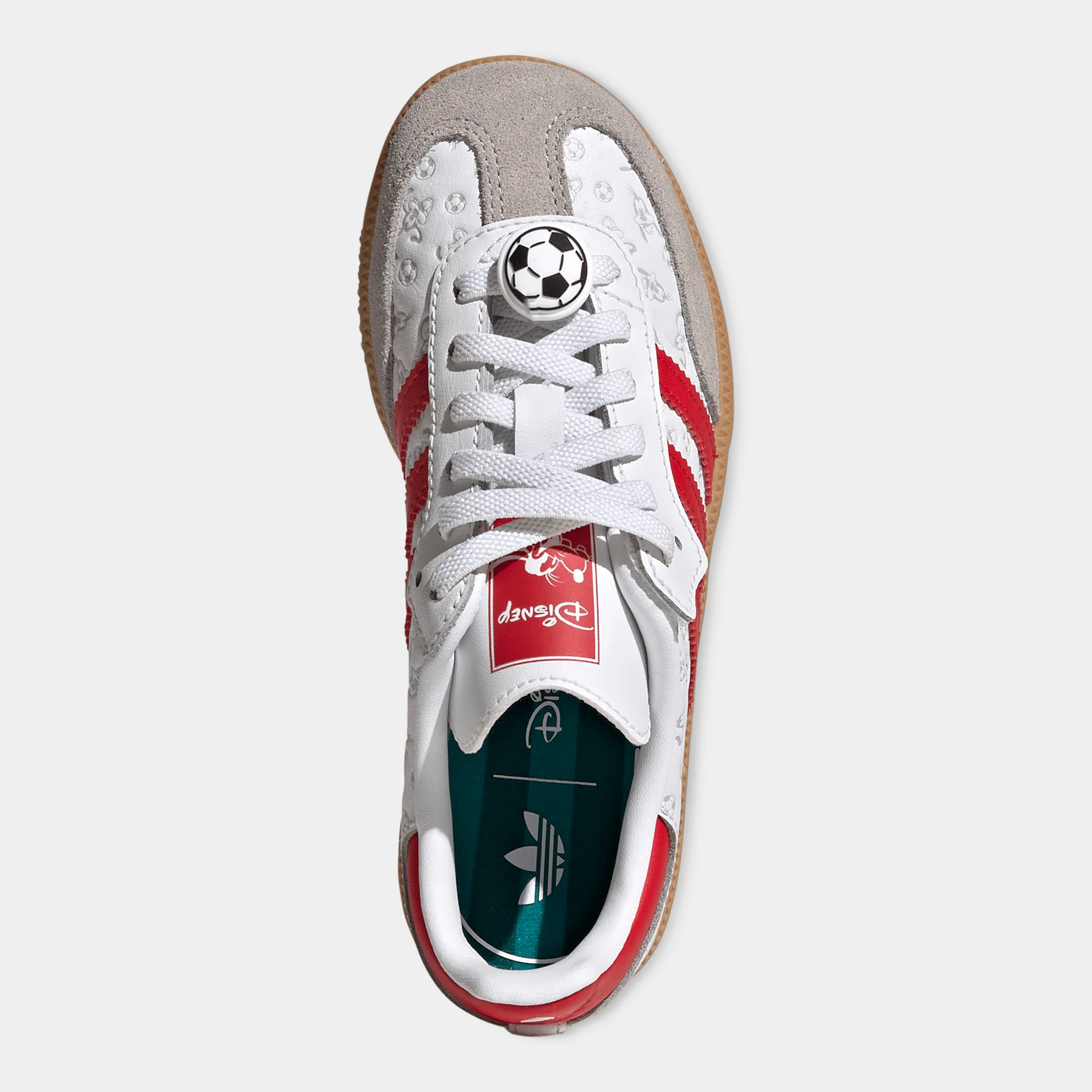 adidas Children's Samba OG White / Better Scarlet - Gum - Image 6