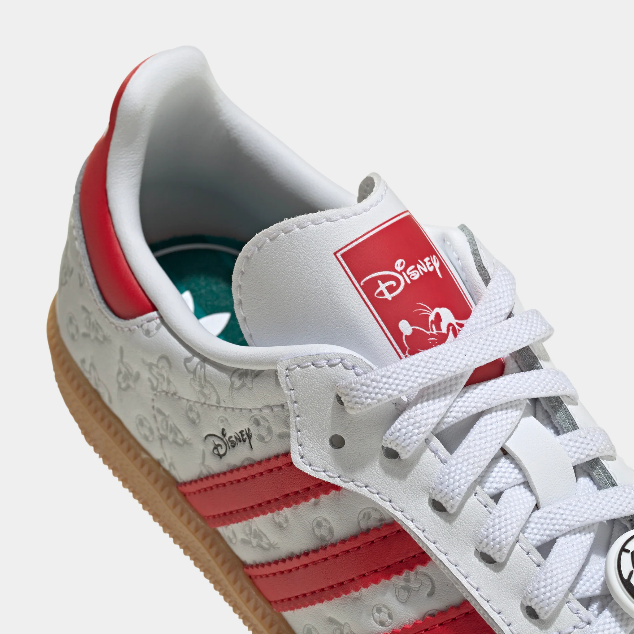 adidas Children's Samba OG White / Better Scarlet - Gum - Image 7
