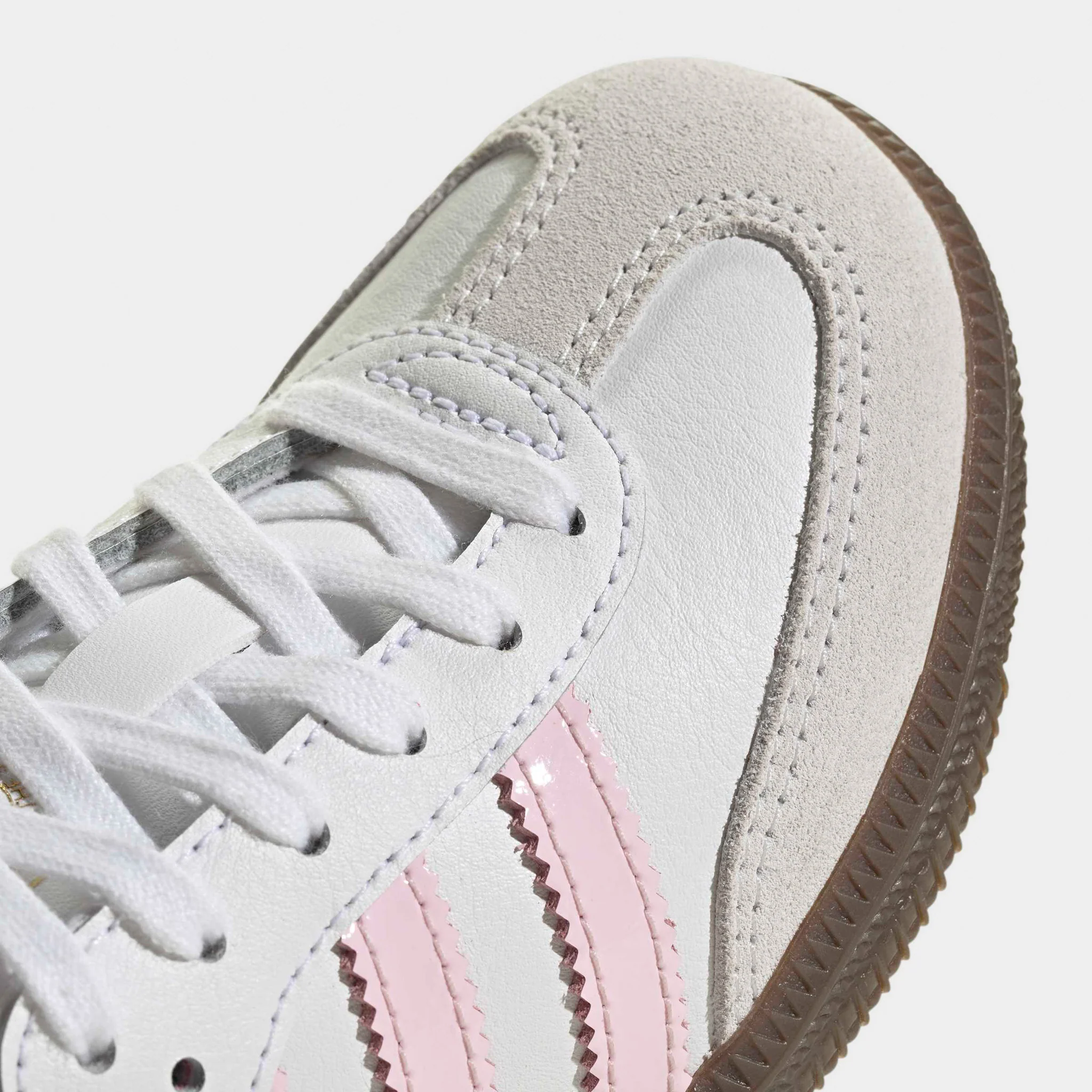 adidas Children's Samba OG White / Cloud Pink - Gum - Image 5
