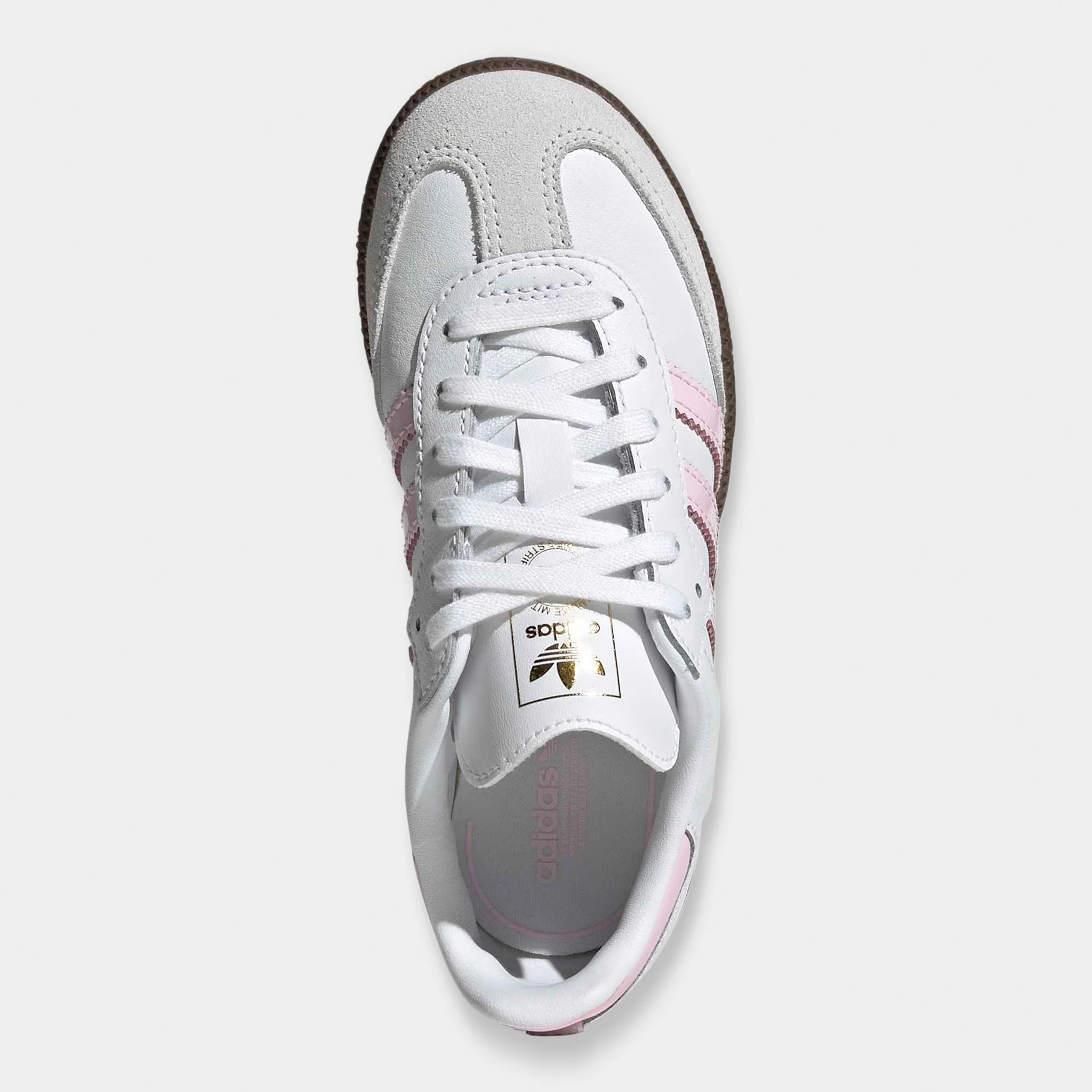adidas Children's Samba OG White / Cloud Pink - Gum - Image 6