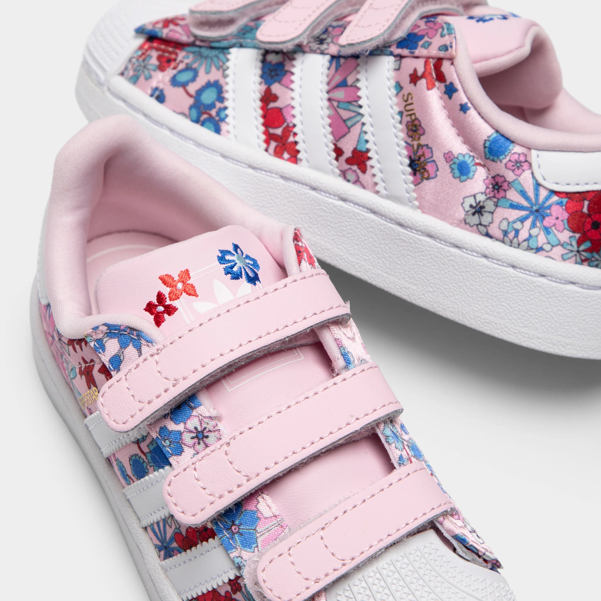 adidas Children's Superstar 2 Clear Pink / White - Light Pink - Image 3