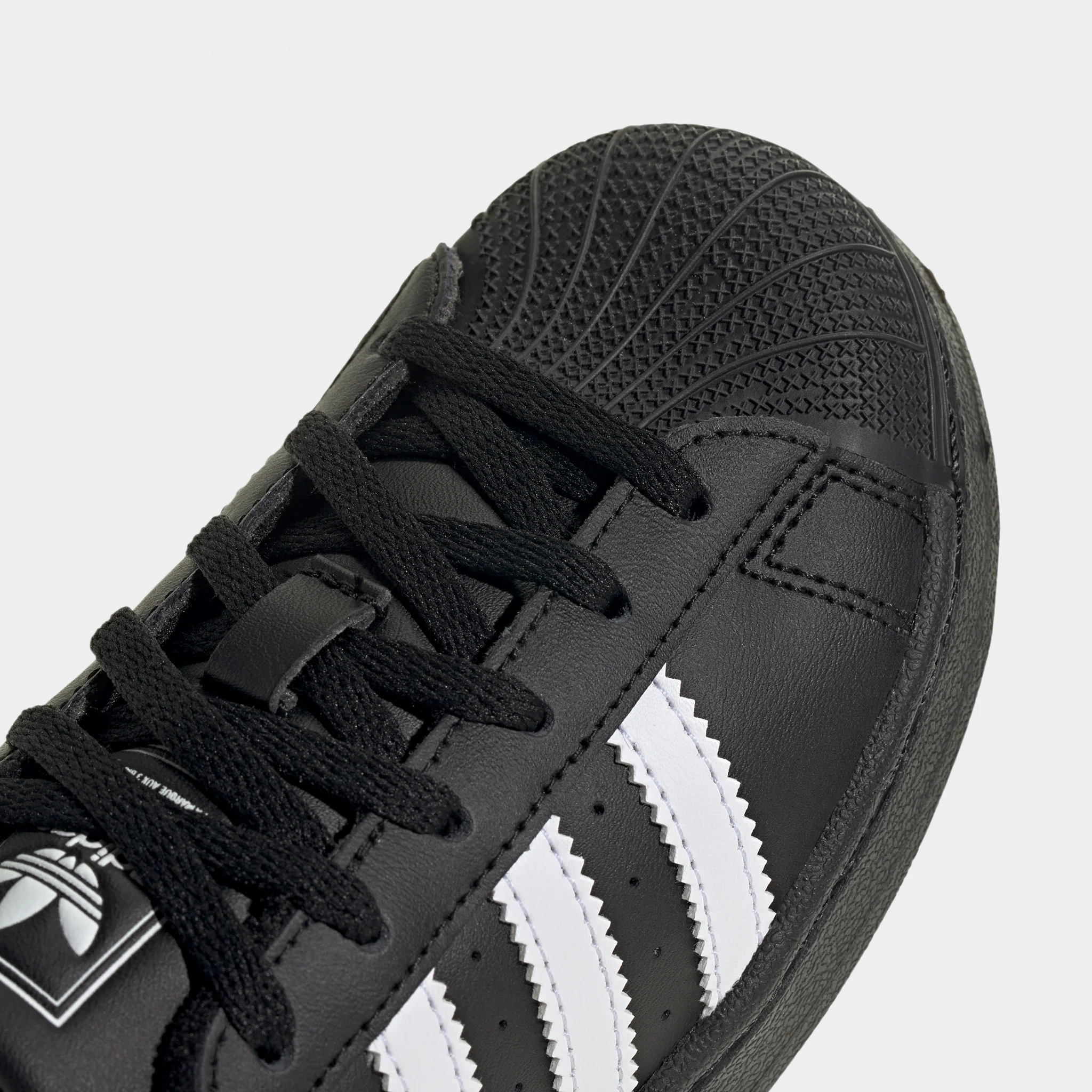 adidas Children's Superstar II Core Black / Footwear White - Image 3