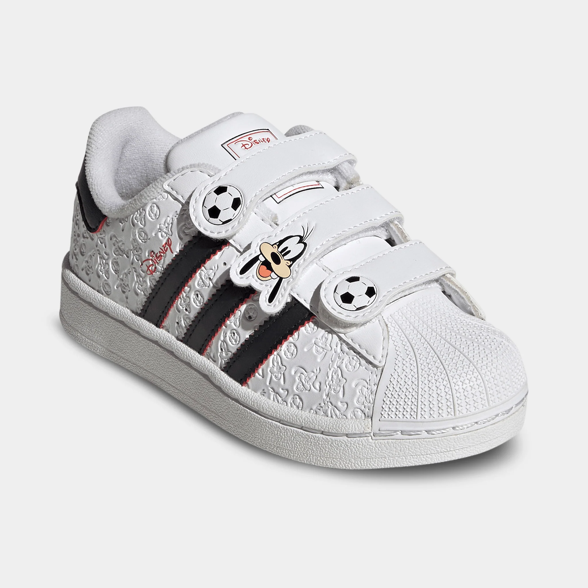adidas Children's Superstar II White / Black - Red - Image 3