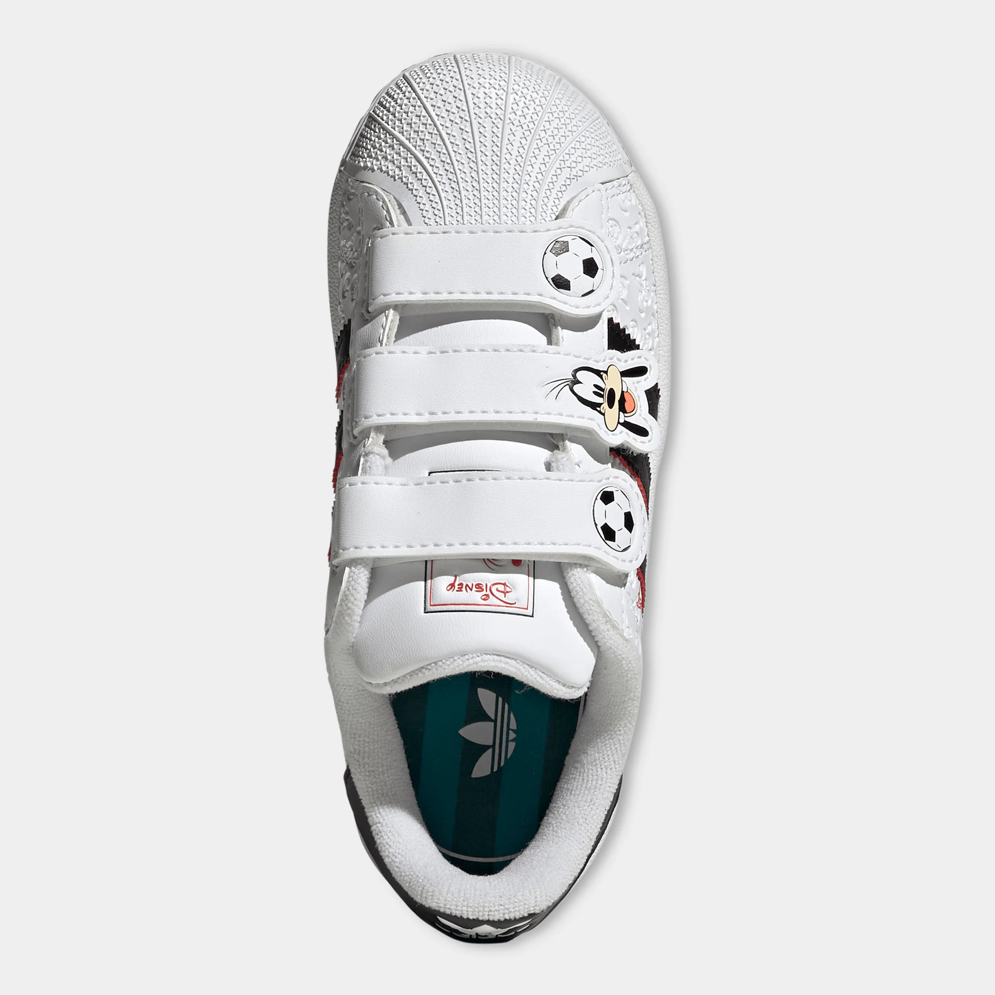adidas Children's Superstar II White / Black - Red - Image 5