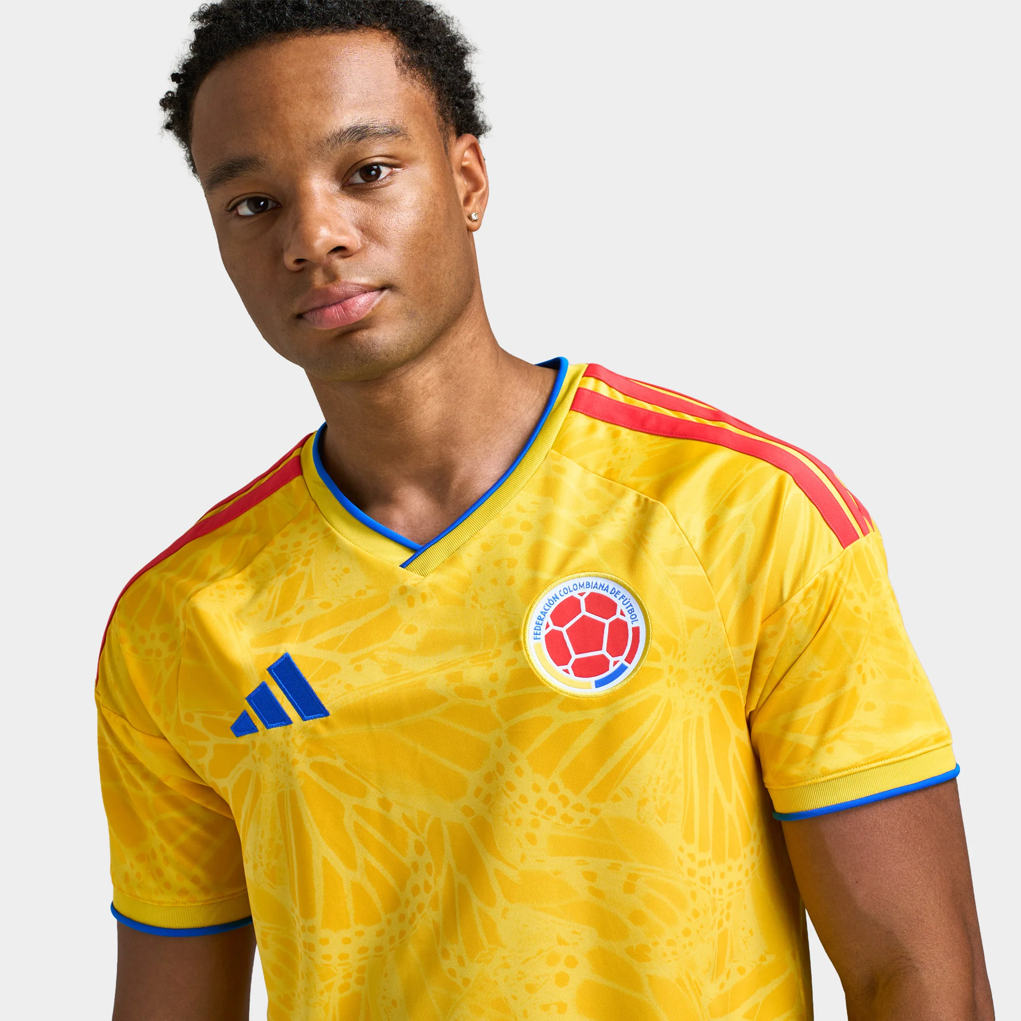 adidas Colombia Home Jersey / Impact Yellow - Image 3