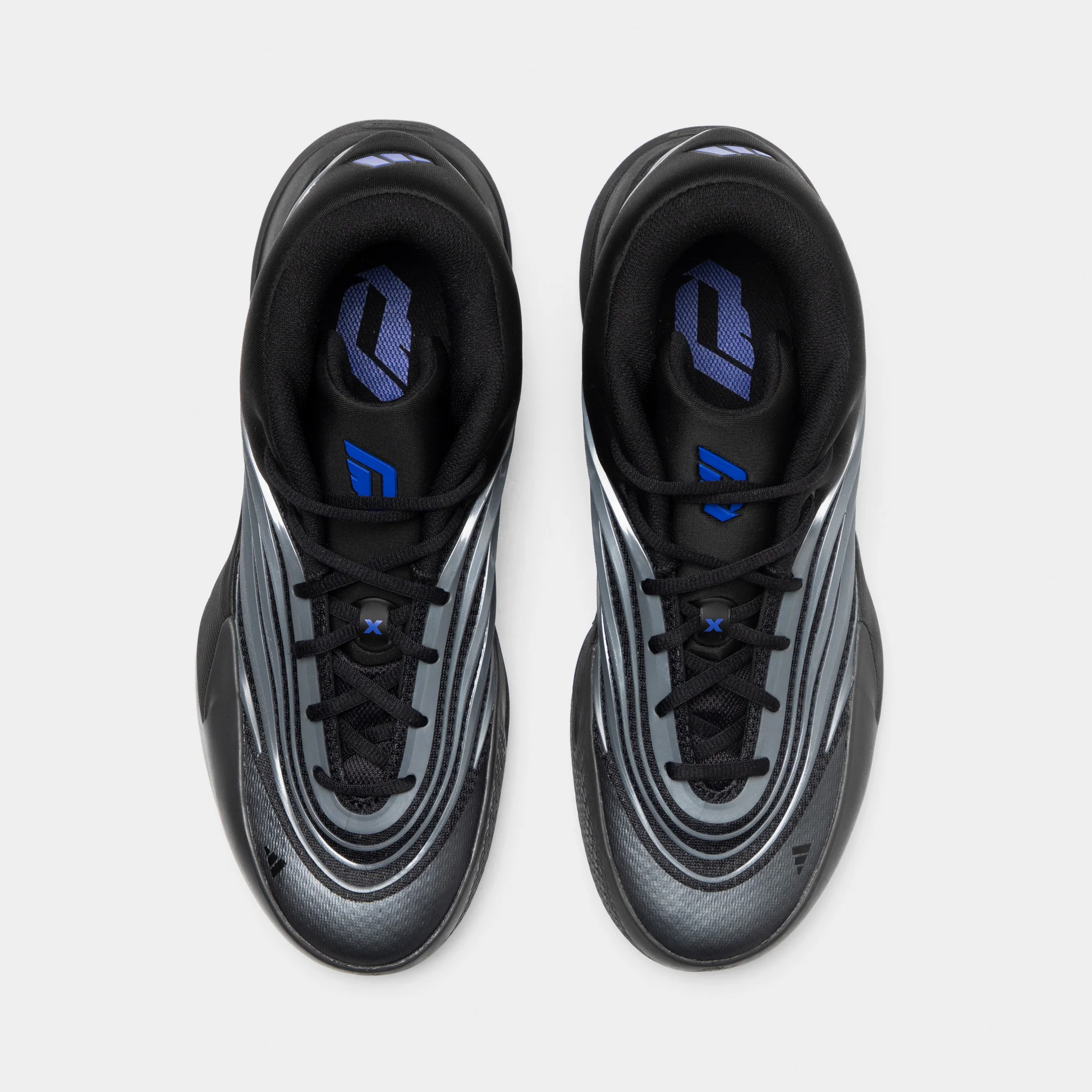 adidas Dame X Black / Iron Mountain - Lucky Blue - Image 5