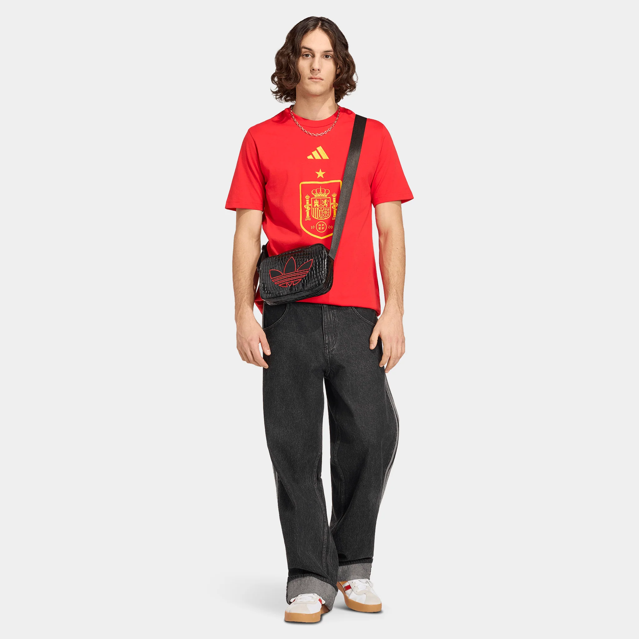 adidas FEF DNA GR Tee / Vivid Red - Image 5