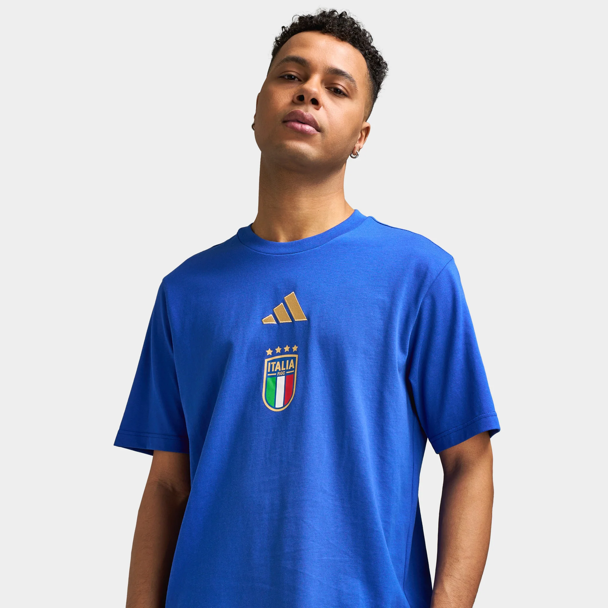 adidas FIGC DNA GR Tee / Bold Blue - Image 4