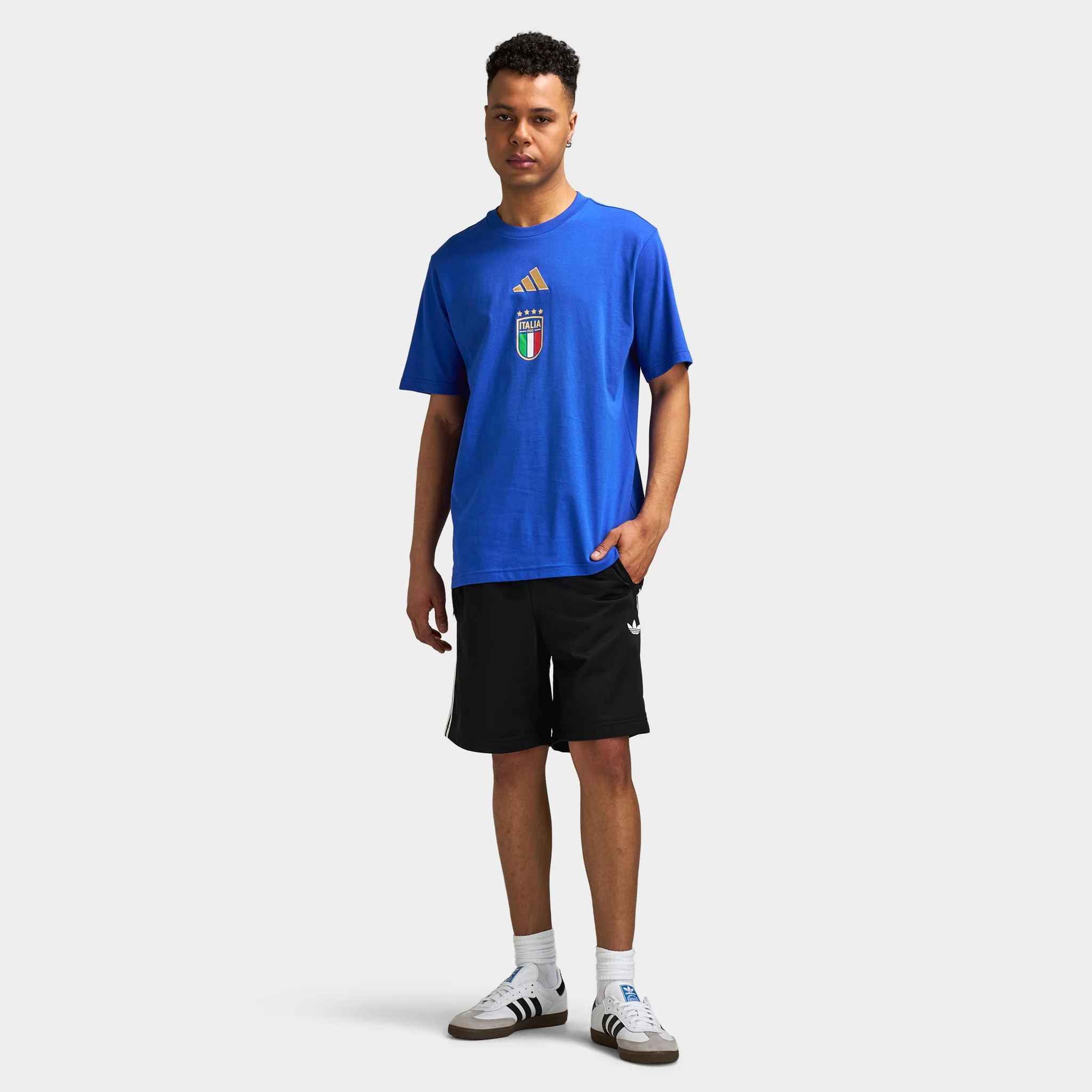adidas FIGC DNA GR Tee / Bold Blue - Image 5