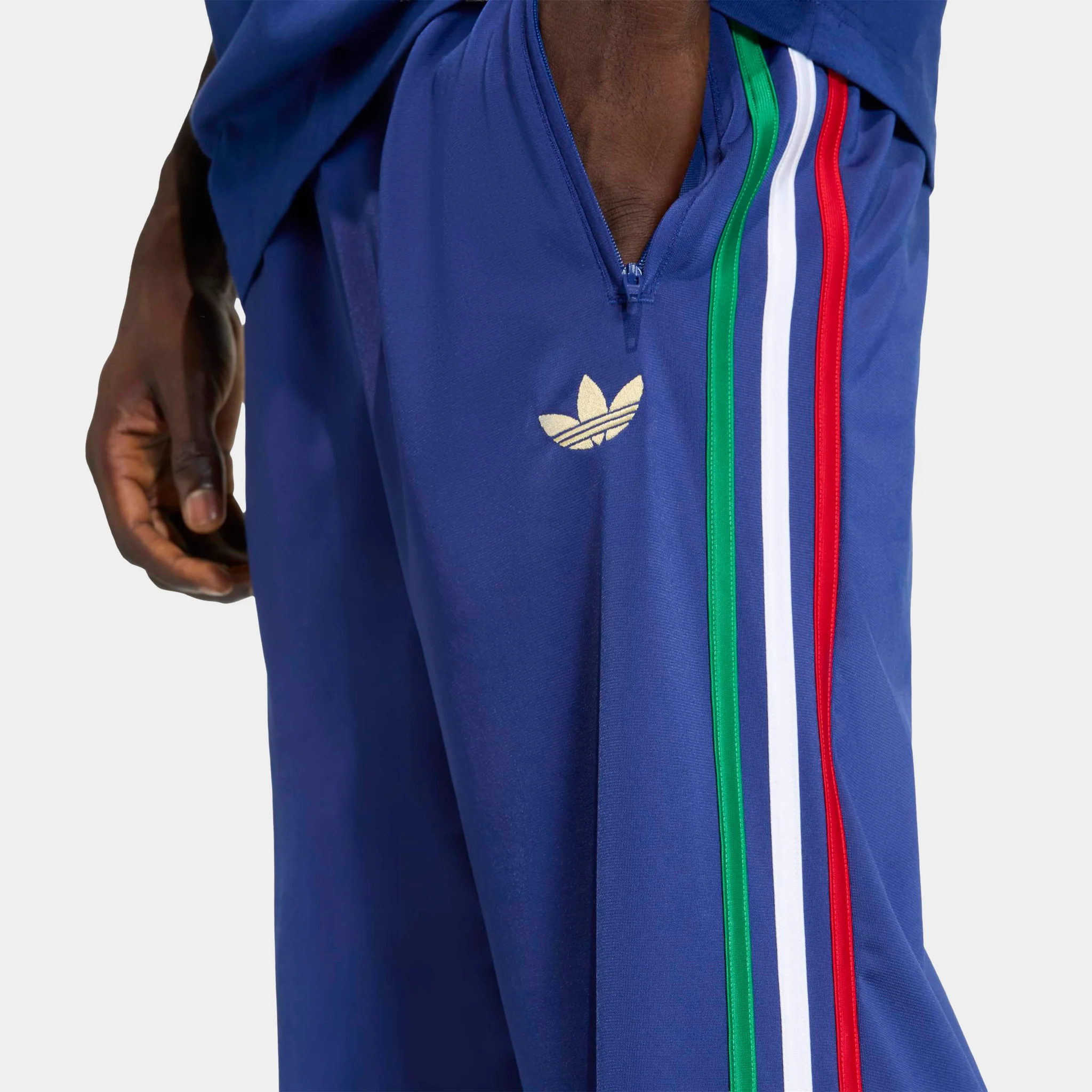 adidas Firebird Track Pants Victory Blue / Bold Green White - Image 3