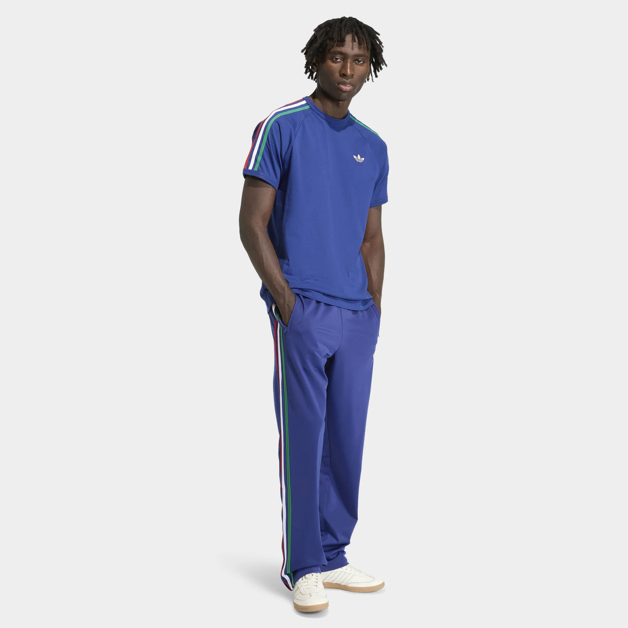 adidas Firebird Track Pants Victory Blue / Bold Green White - Image 5